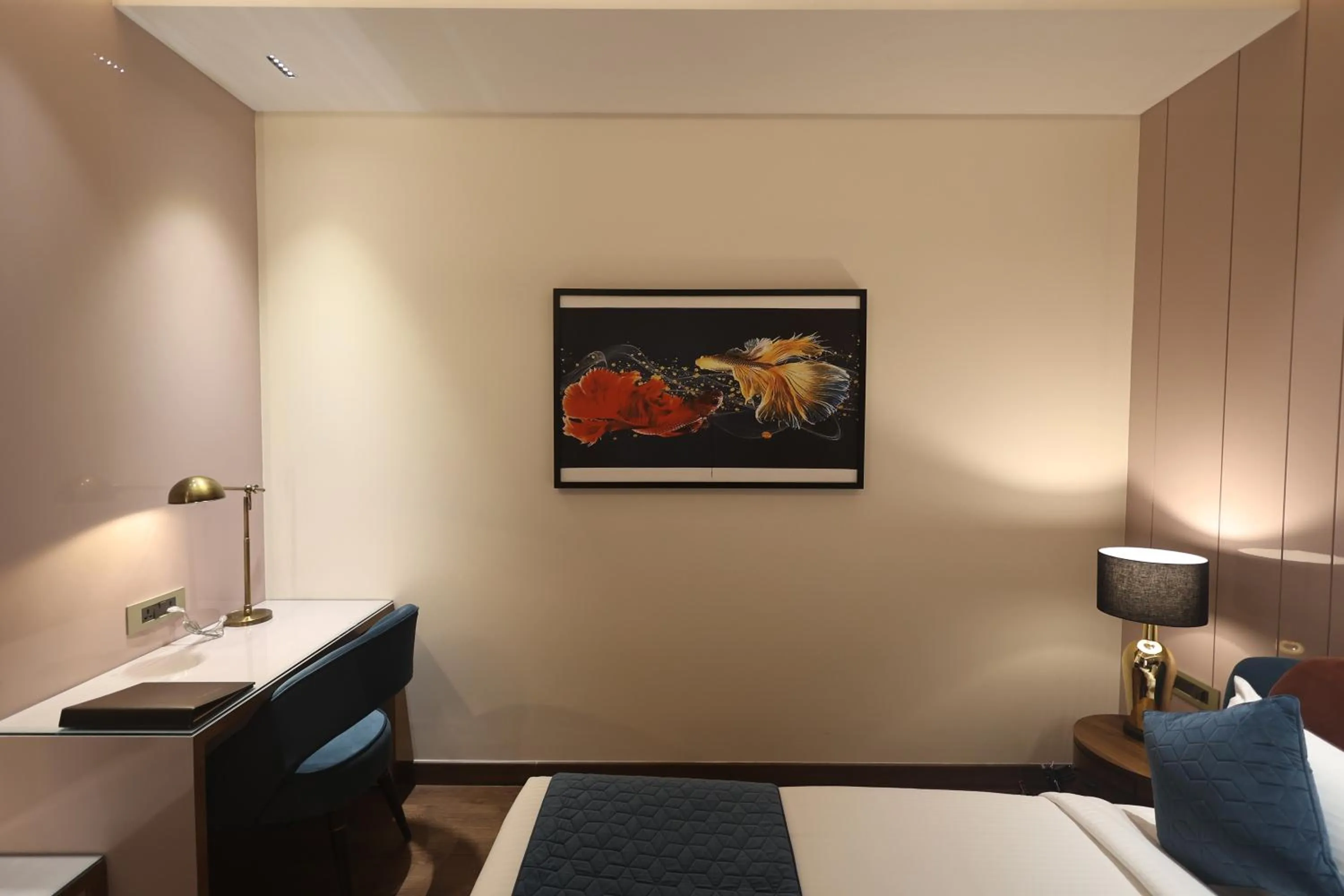 Bed in The Ramayana Hotel, Ayodhya