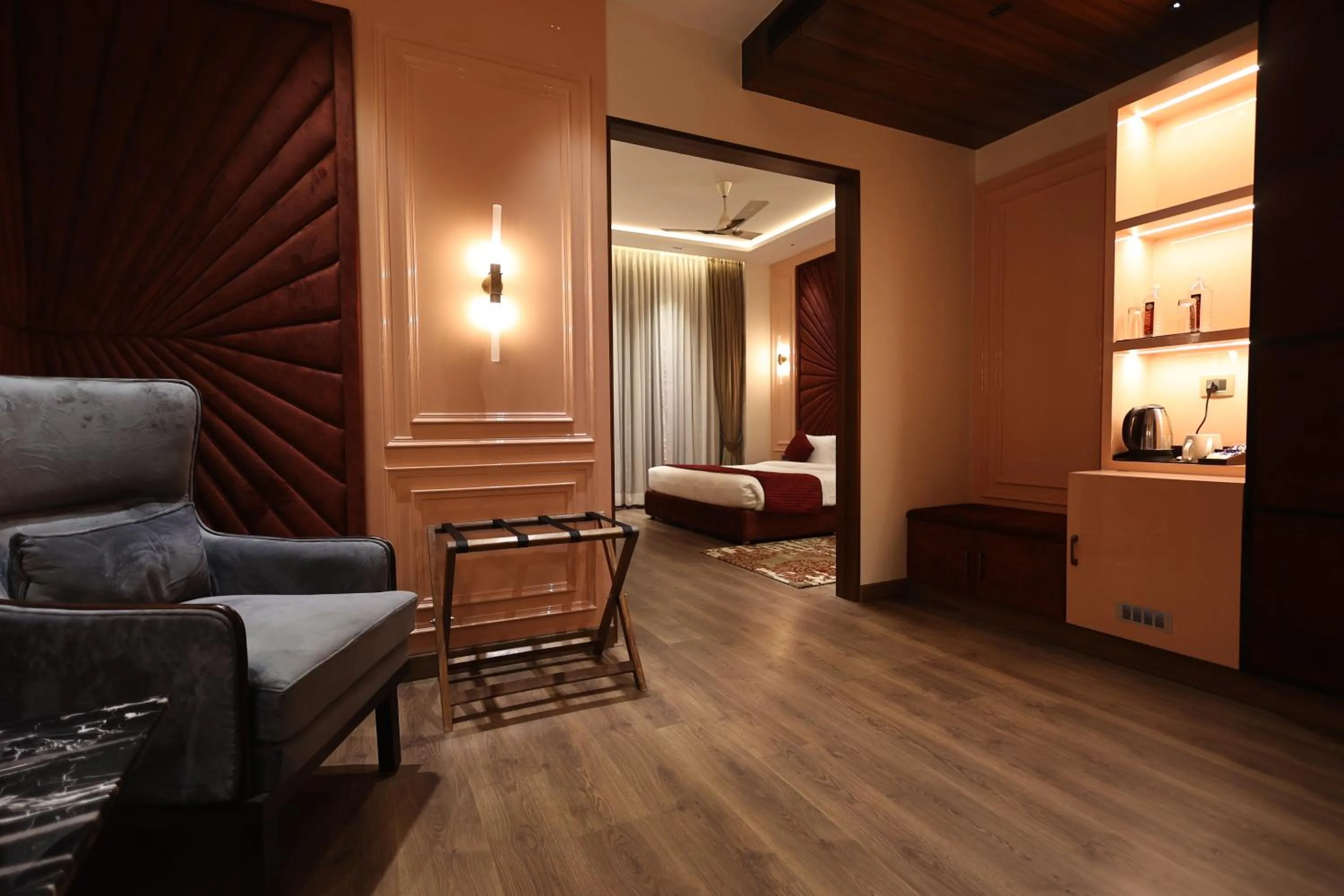 Bed in The Ramayana Hotel, Ayodhya