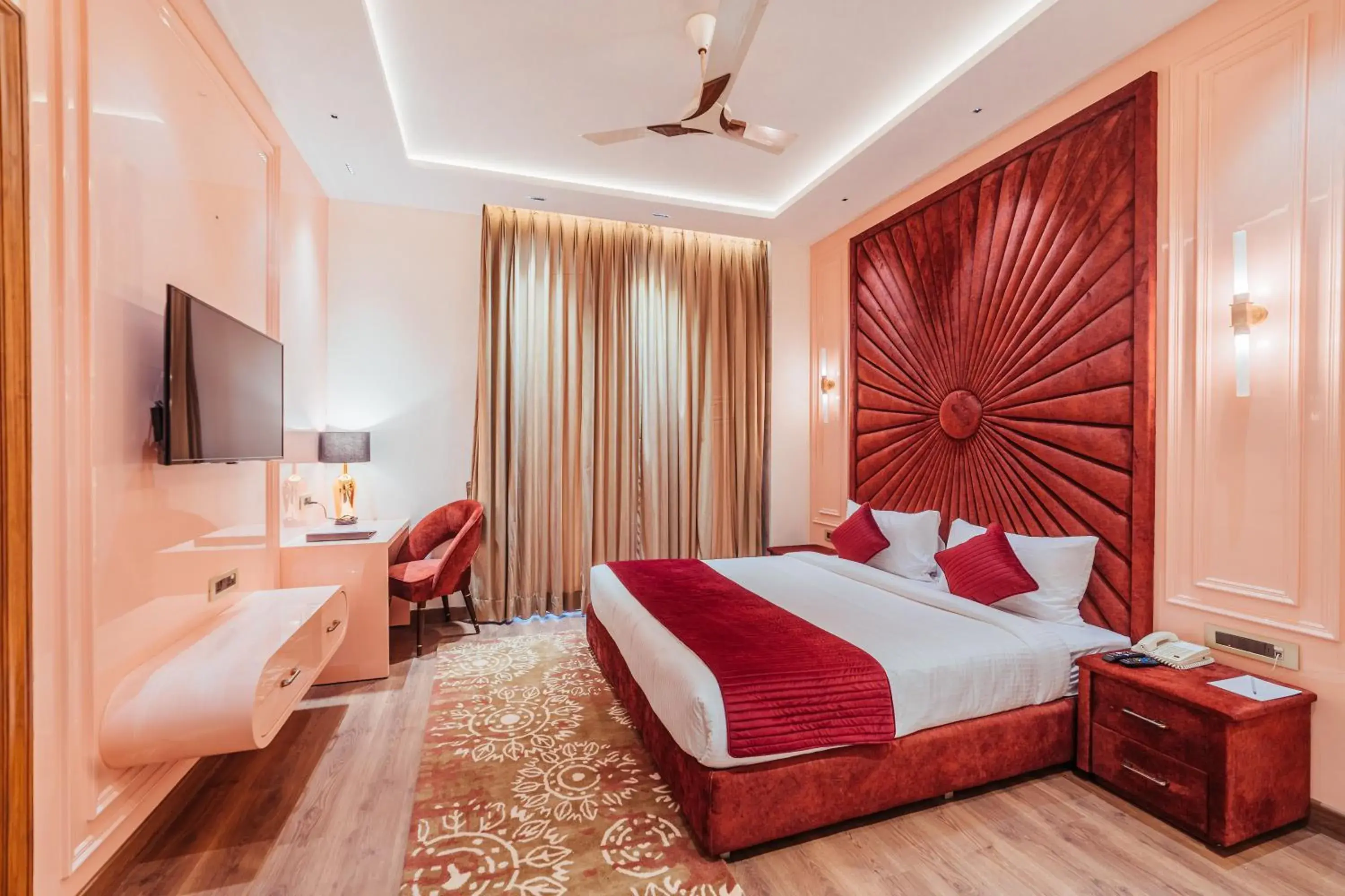 Bed in The Ramayana Hotel, Ayodhya Bed in The Ramayana Hotel, Ayodhya