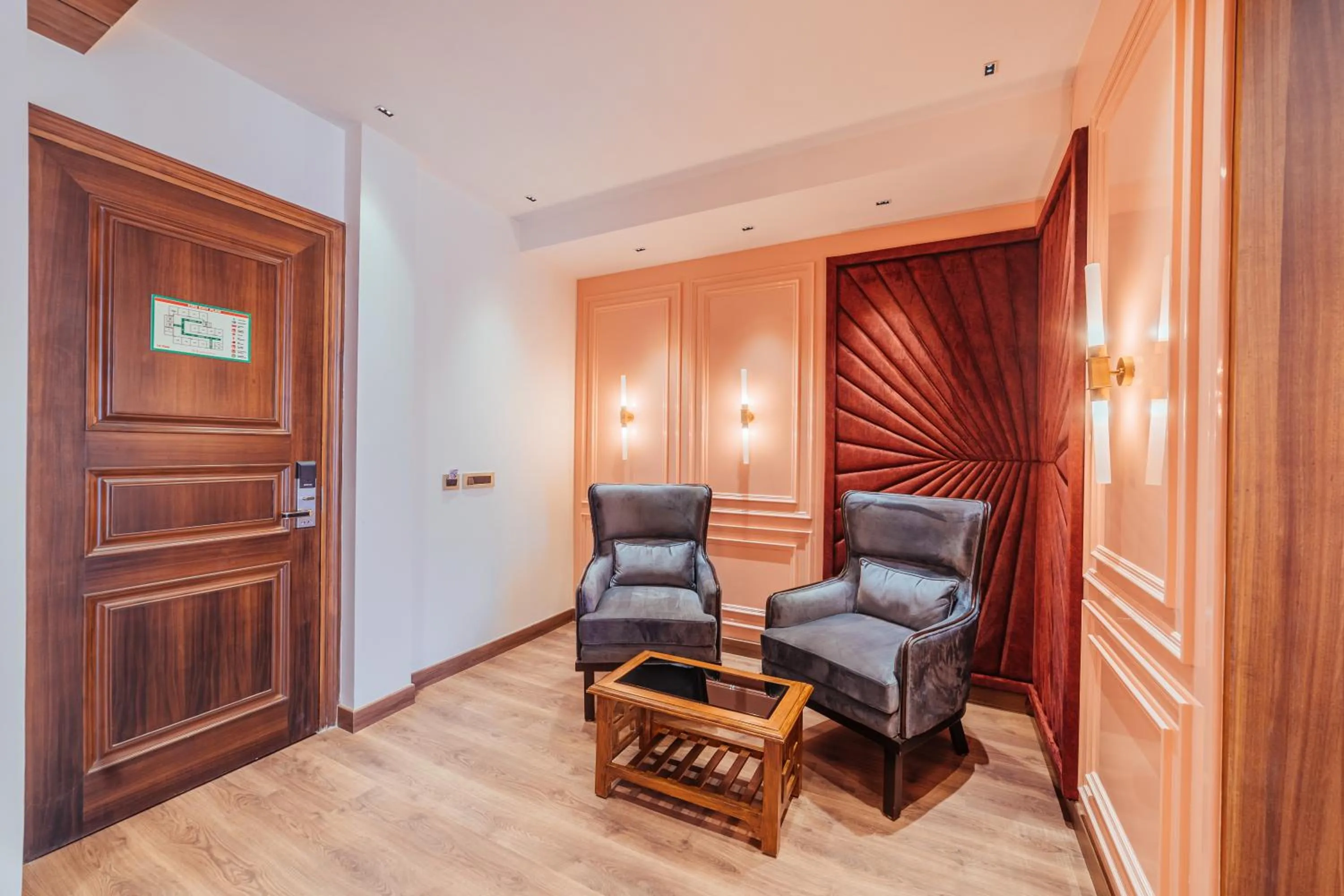 Seating area in The Ramayana Hotel, Ayodhya