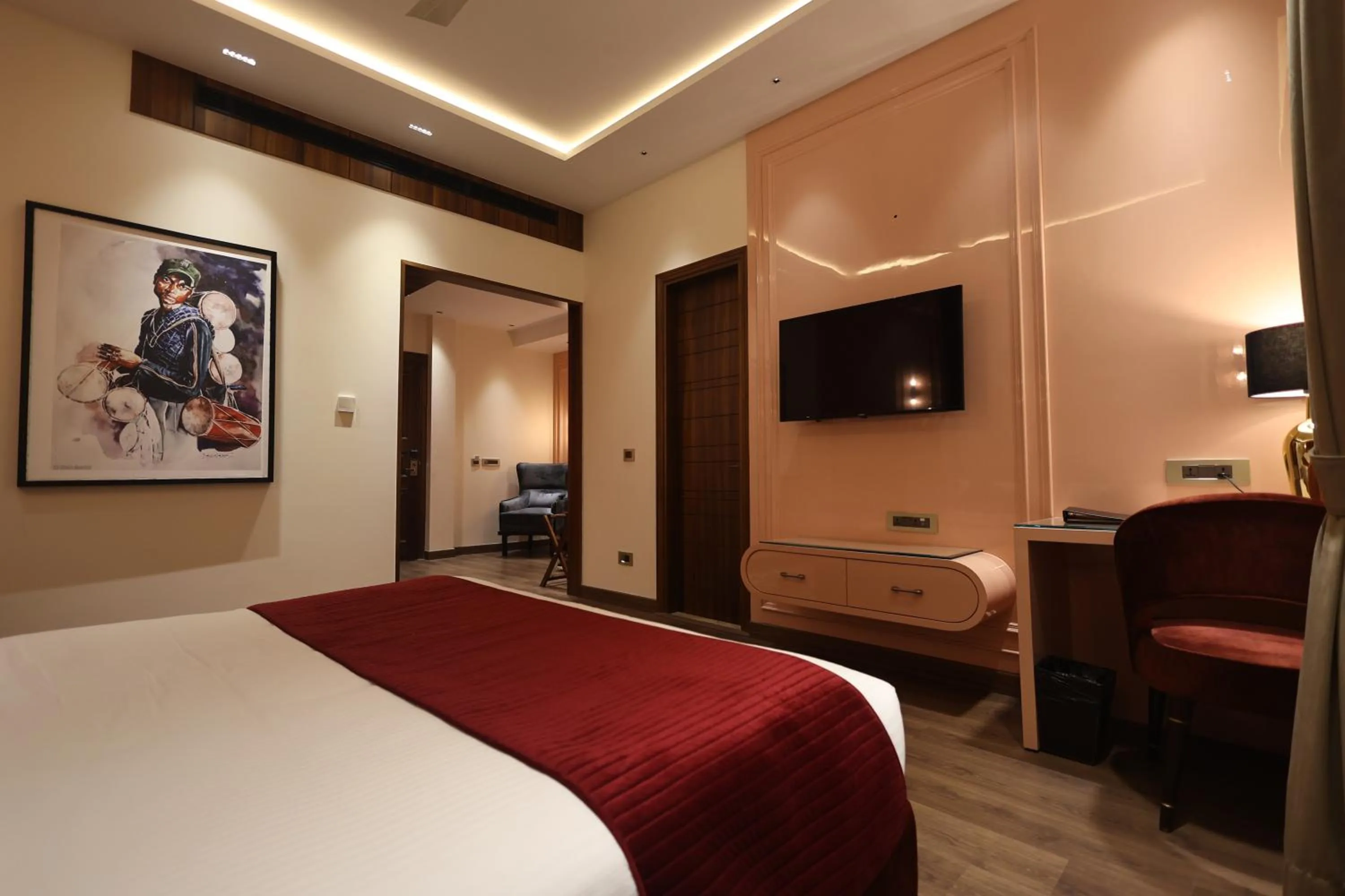Bed in The Ramayana Hotel, Ayodhya