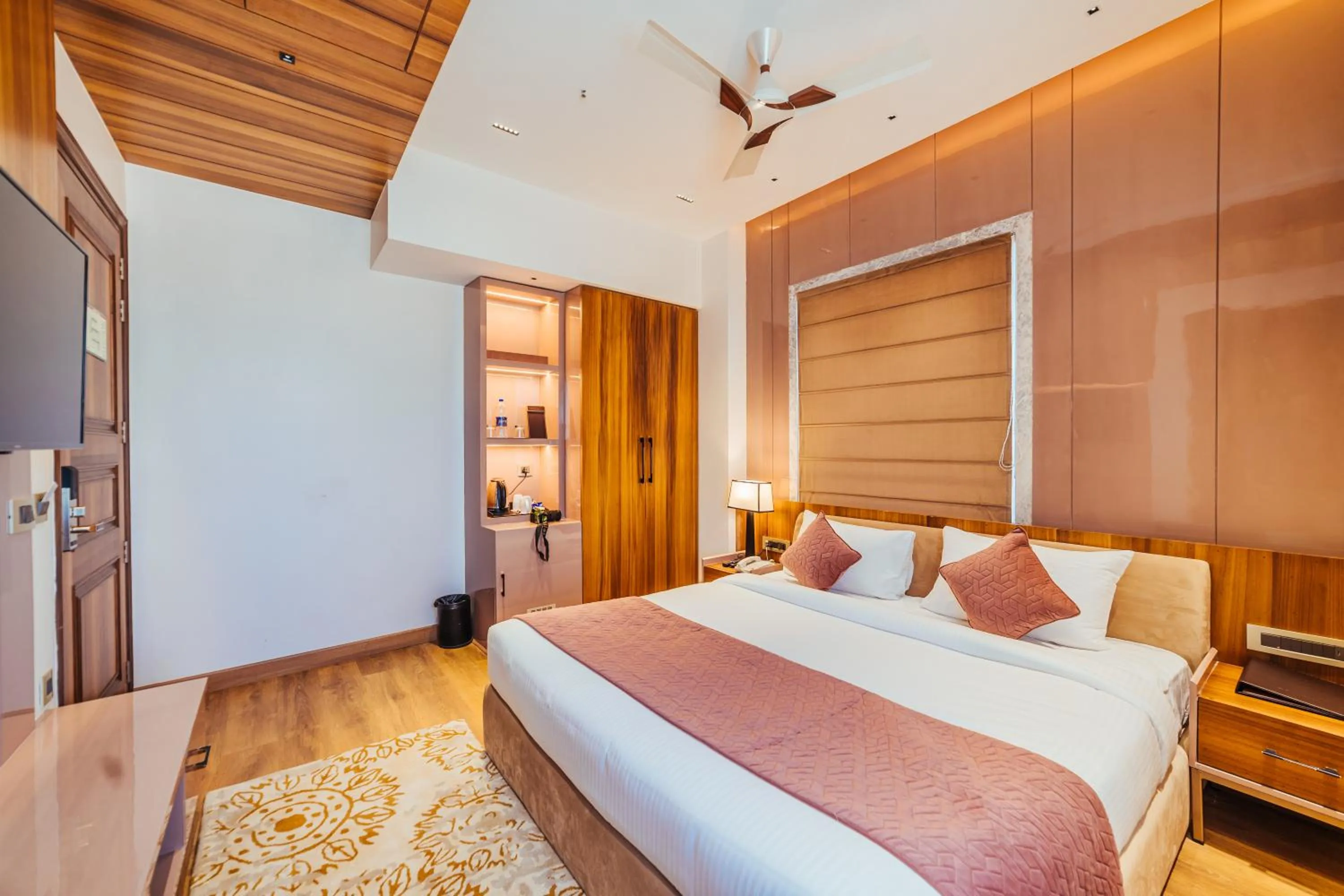 Bed in The Ramayana Hotel, Ayodhya