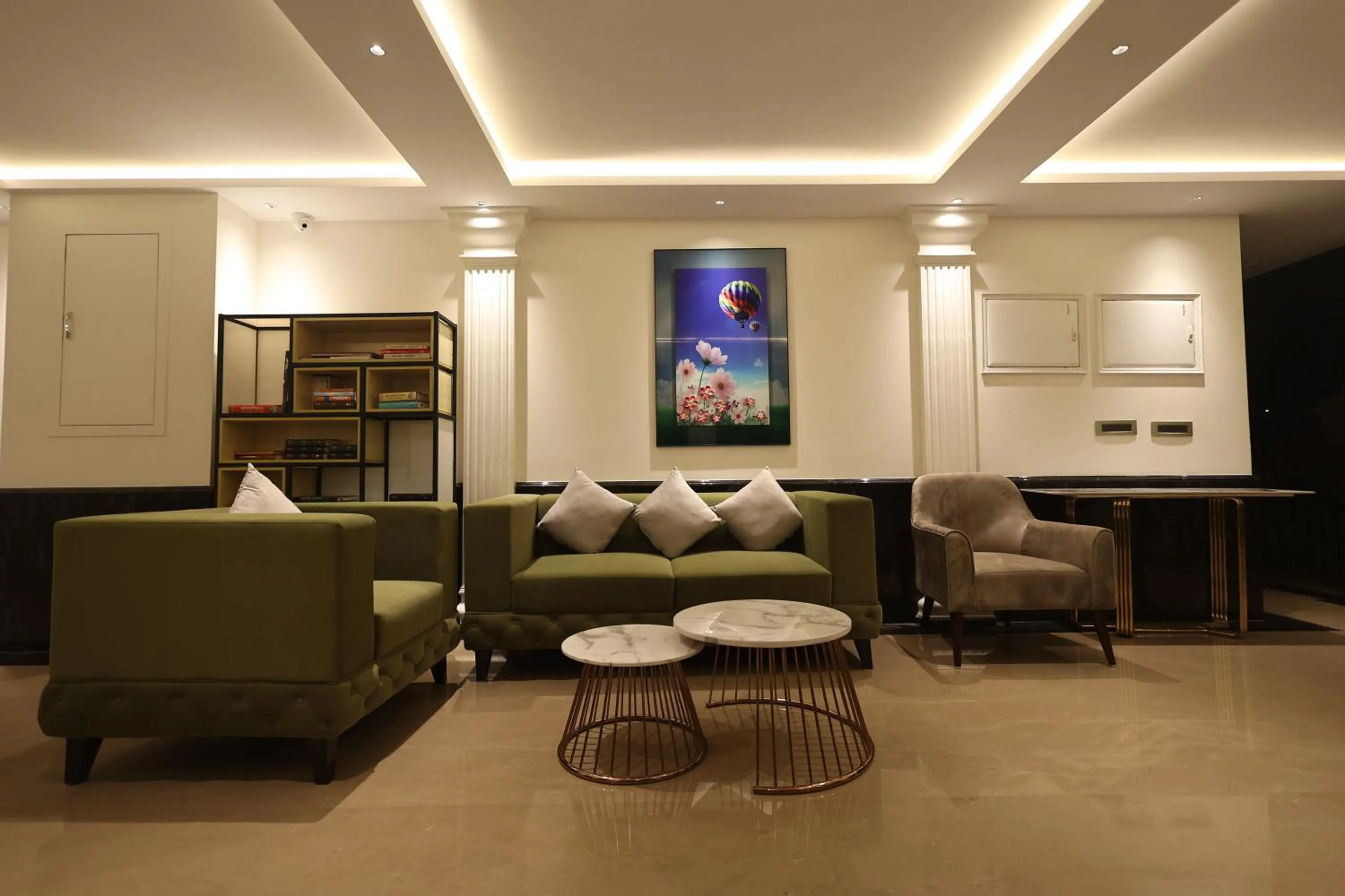 Seating area in The Ramayana Hotel, Ayodhya