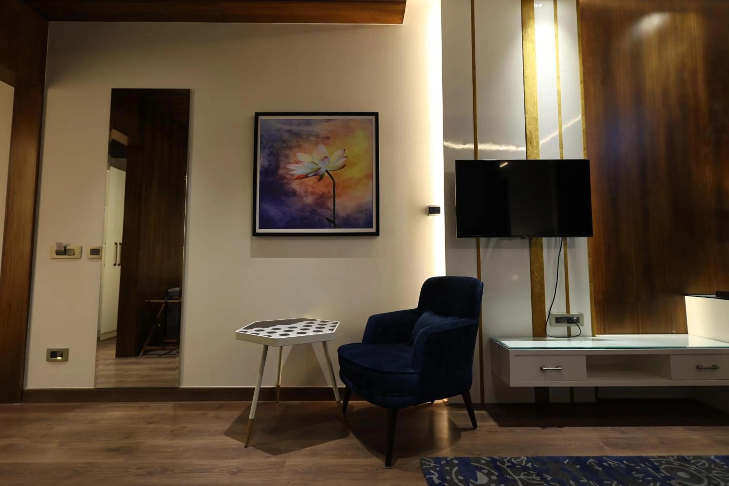 Living room in The Ramayana Hotel, Ayodhya