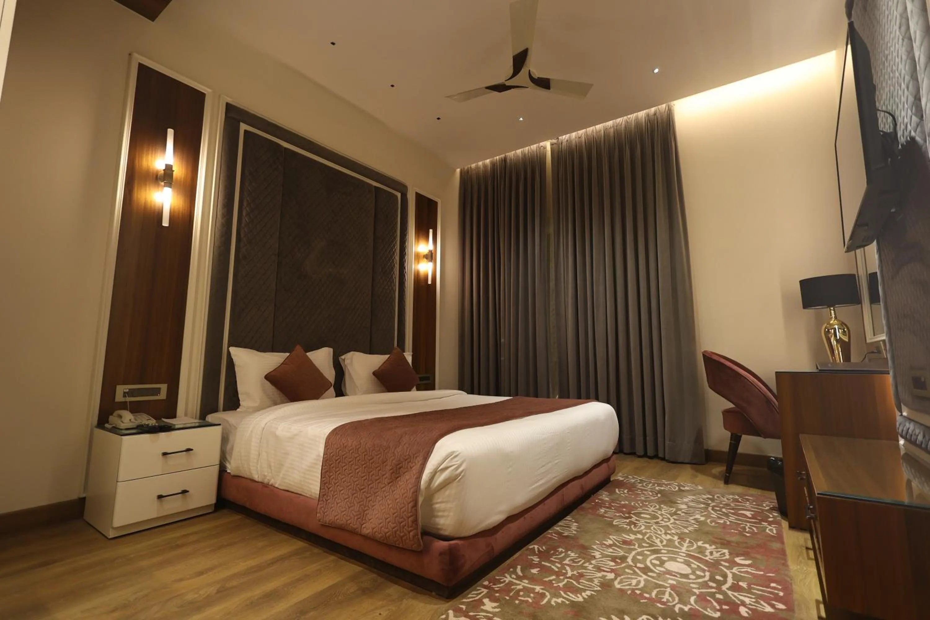 Bed in The Ramayana Hotel, Ayodhya