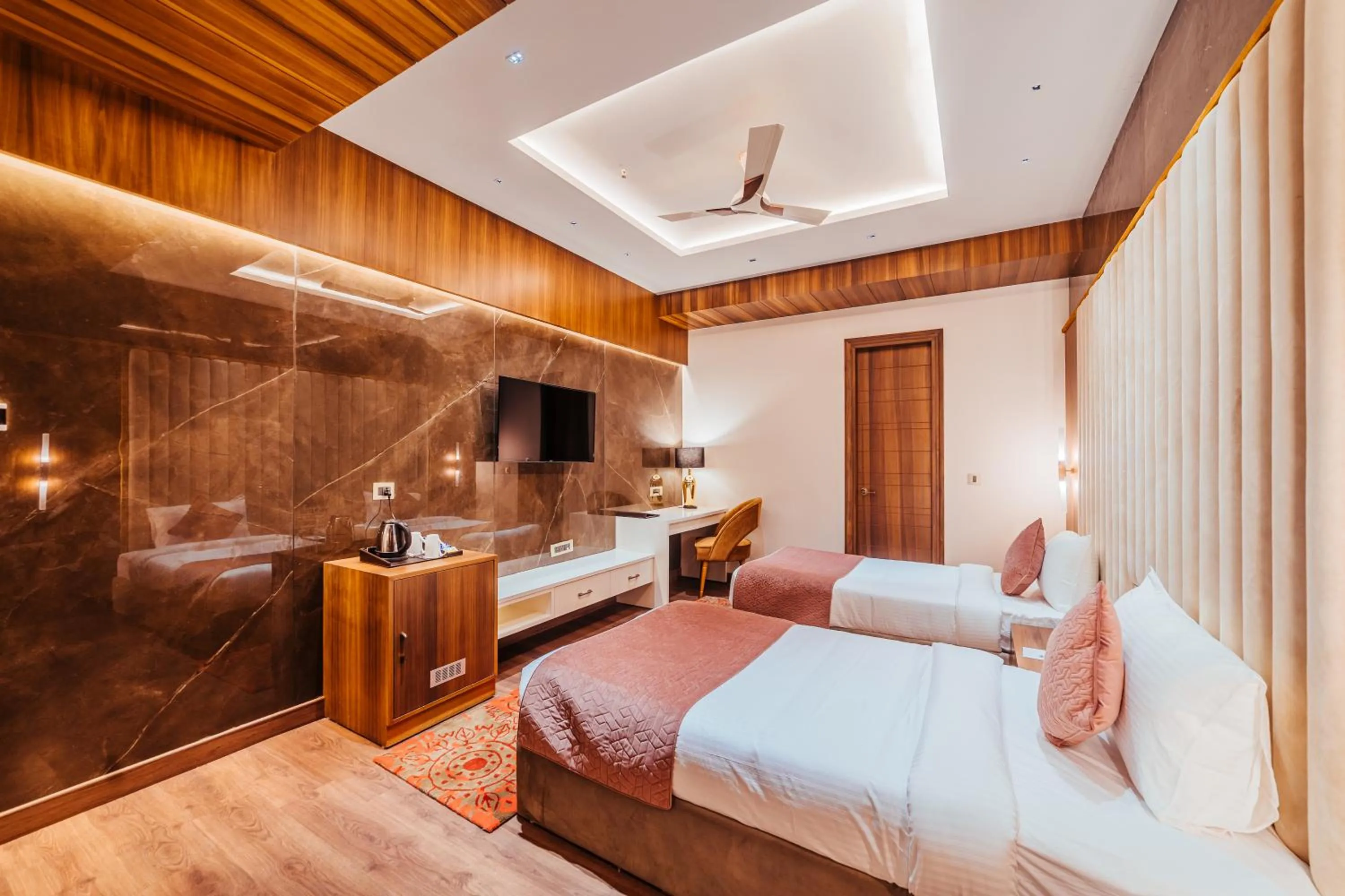 Bed in The Ramayana Hotel, Ayodhya