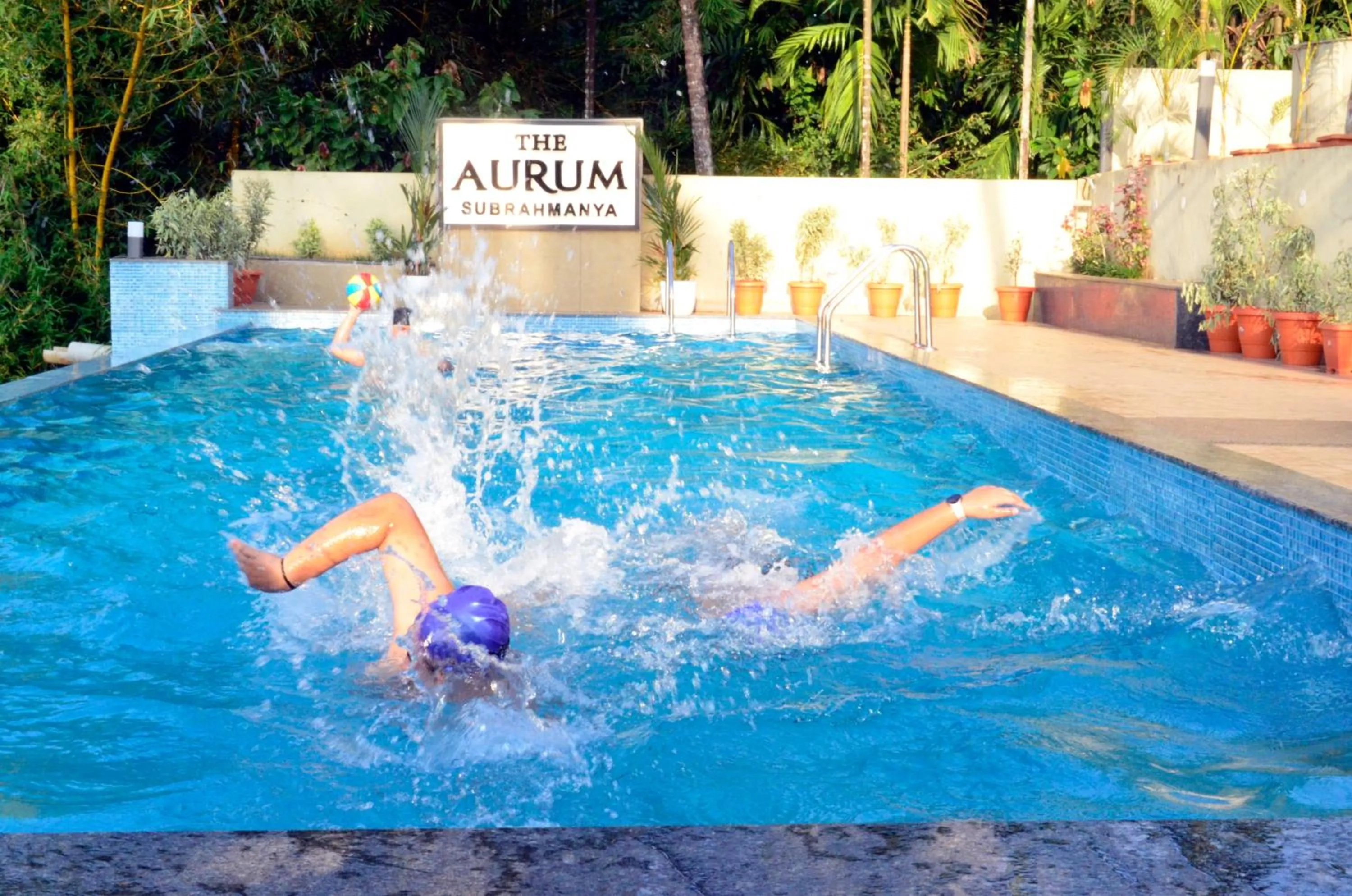 Swimming pool in The Aurum Subrahmanya