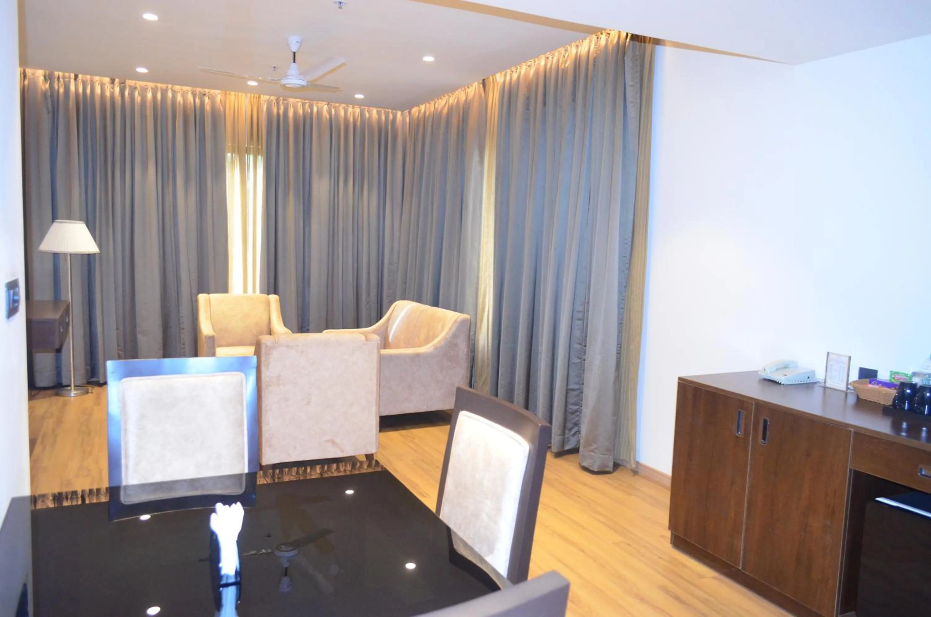 Seating area in The Aurum Subrahmanya