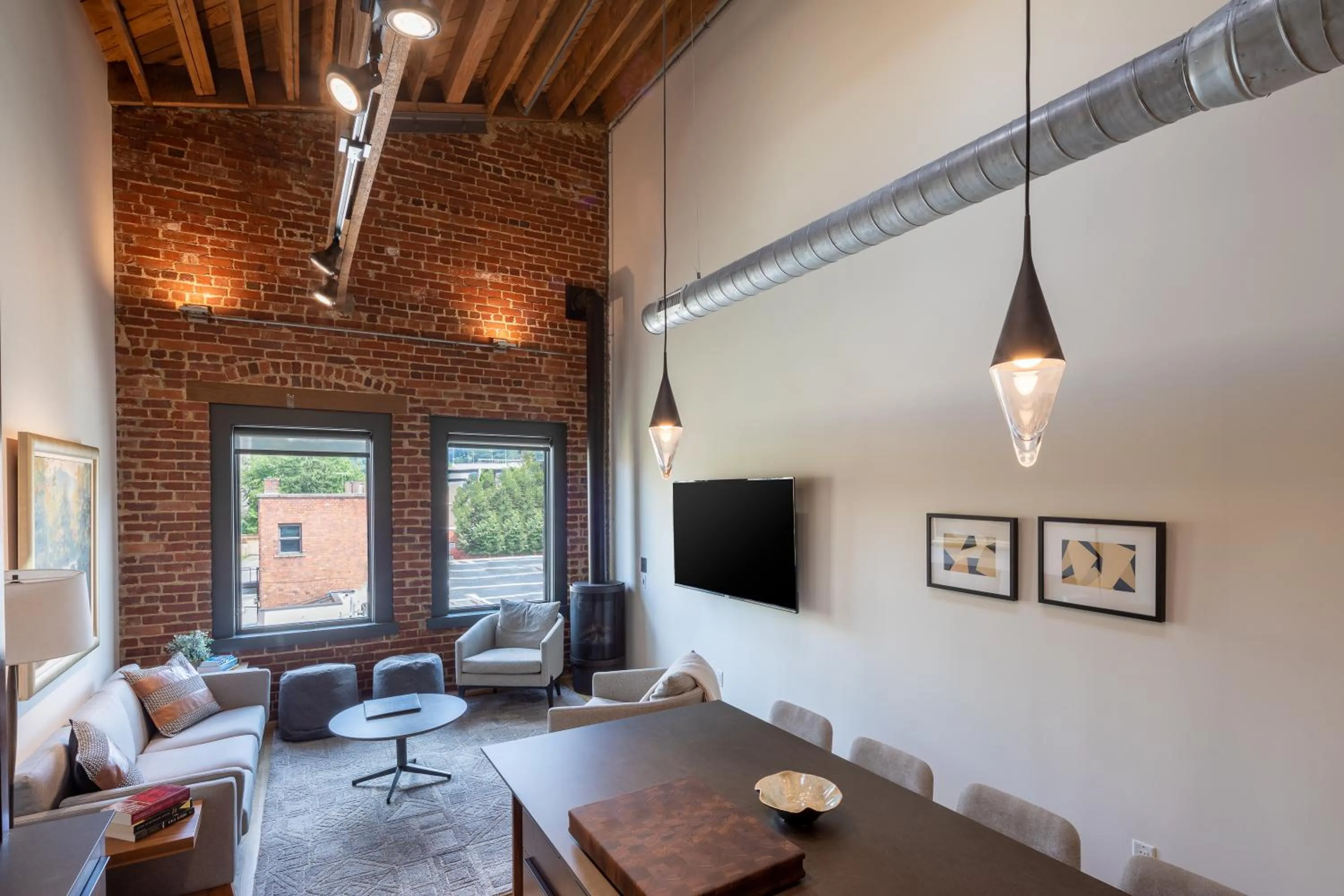 Seating area in Elevation Lofts Hotel