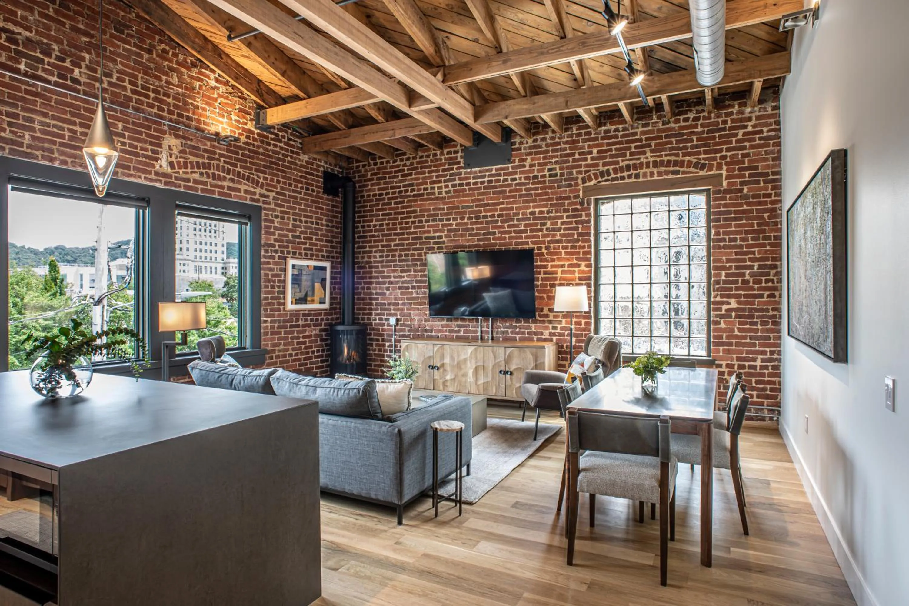 Living room in Elevation Lofts Hotel