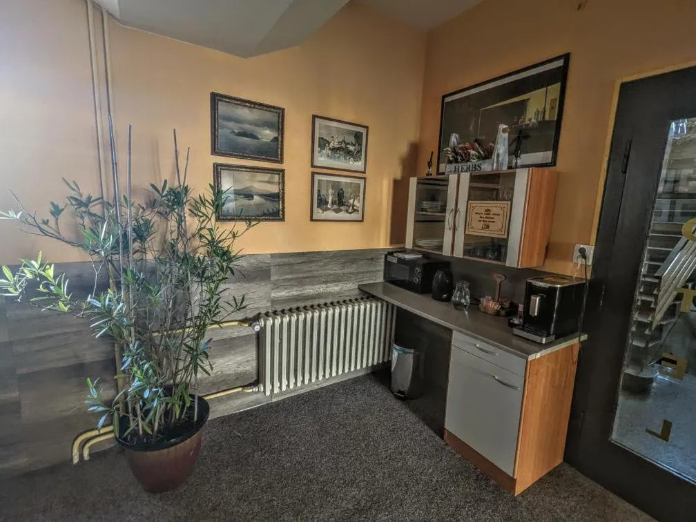 Communal kitchen in Hotel Alfa