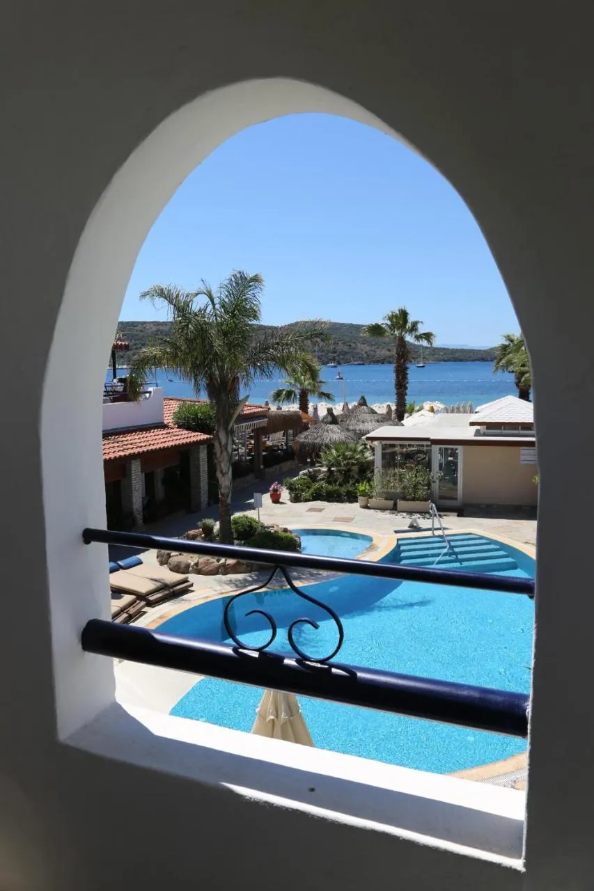 Pool view in UzHan Beach Hotel