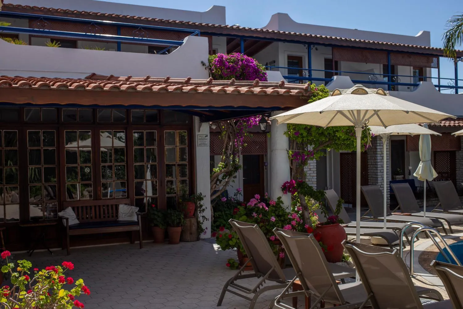 Patio in UzHan Beach Hotel