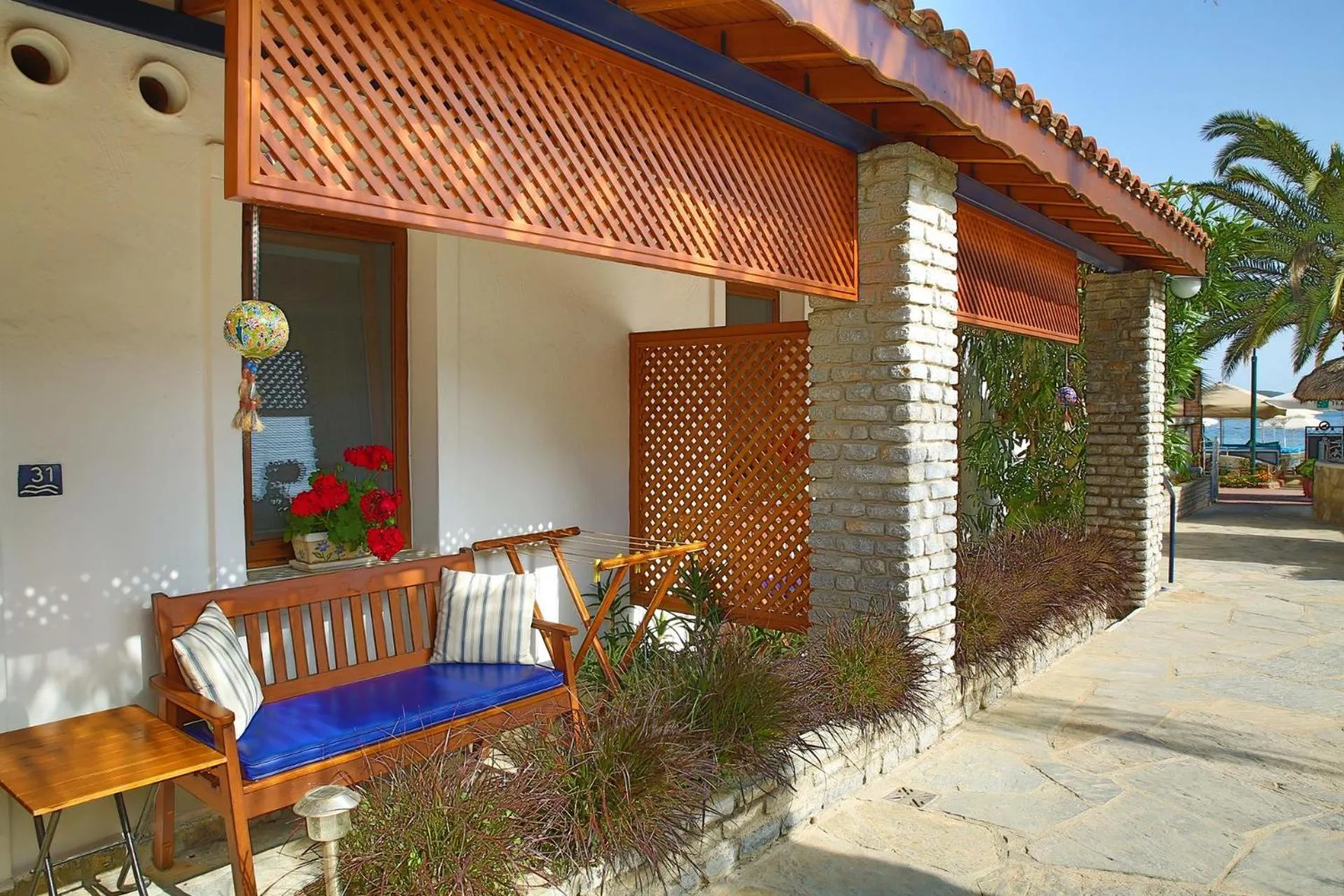 Patio in UzHan Beach Hotel