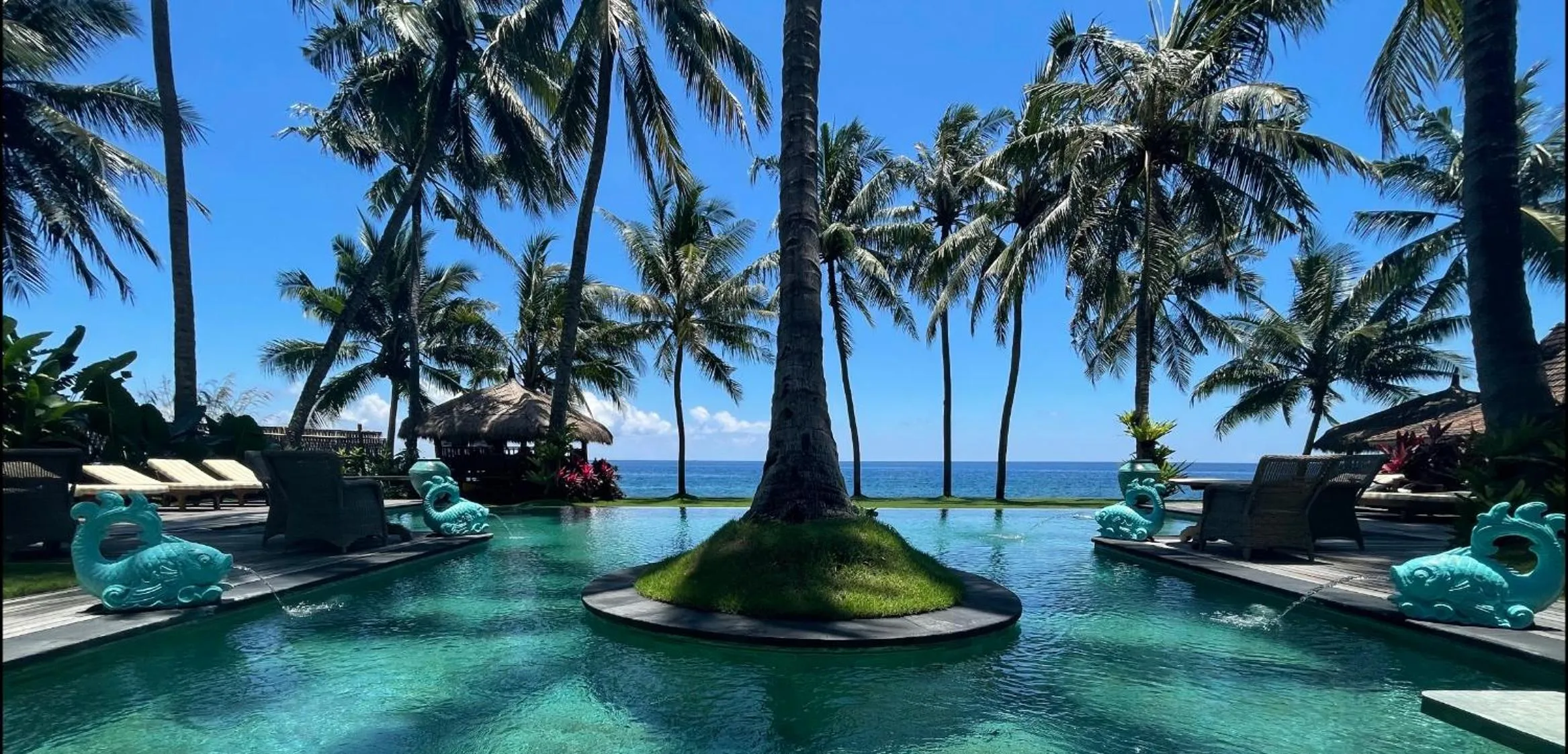 Pool view in Louka Beach Bali