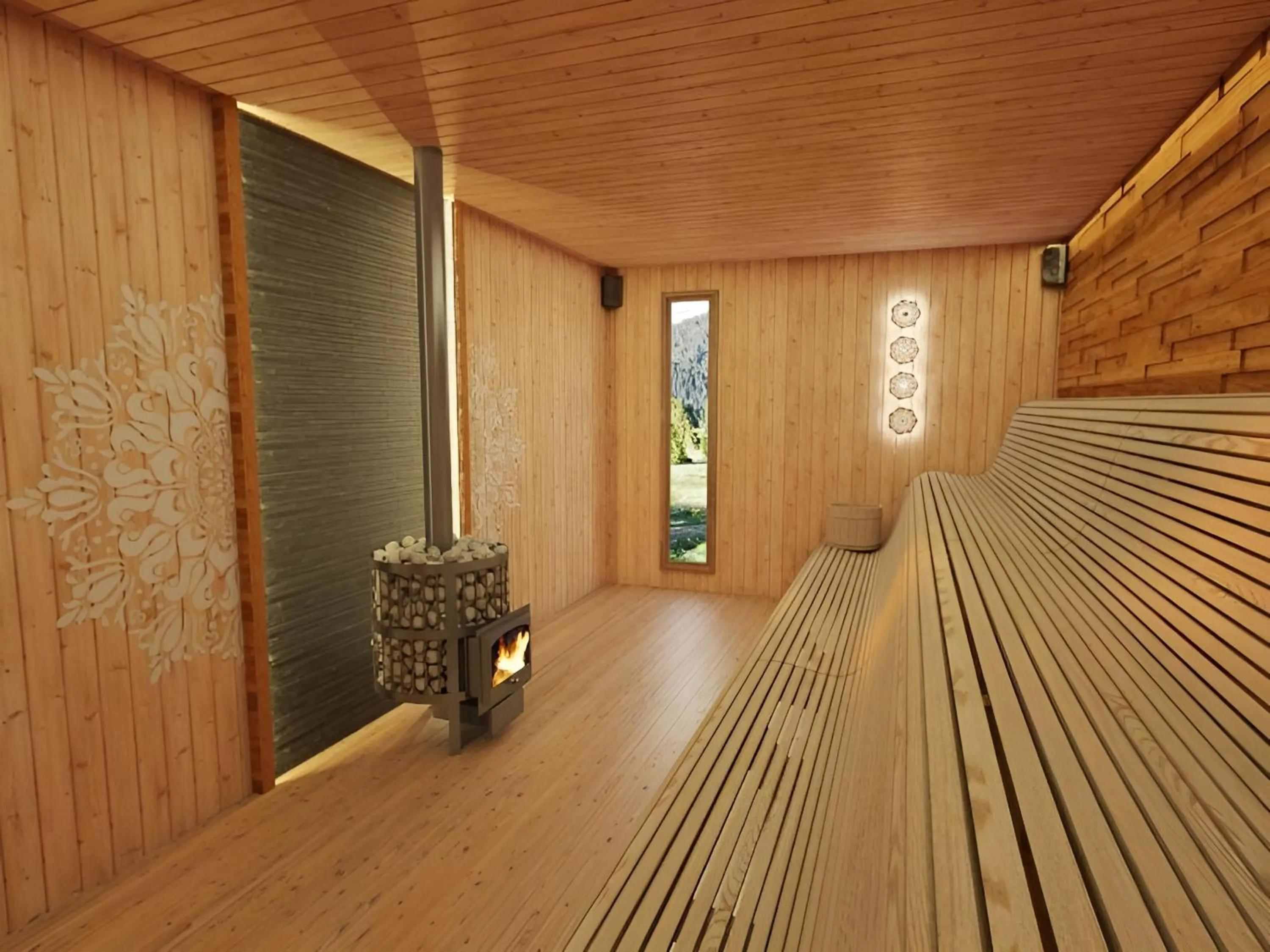 Sauna in Naturelife Bungalows & SPA