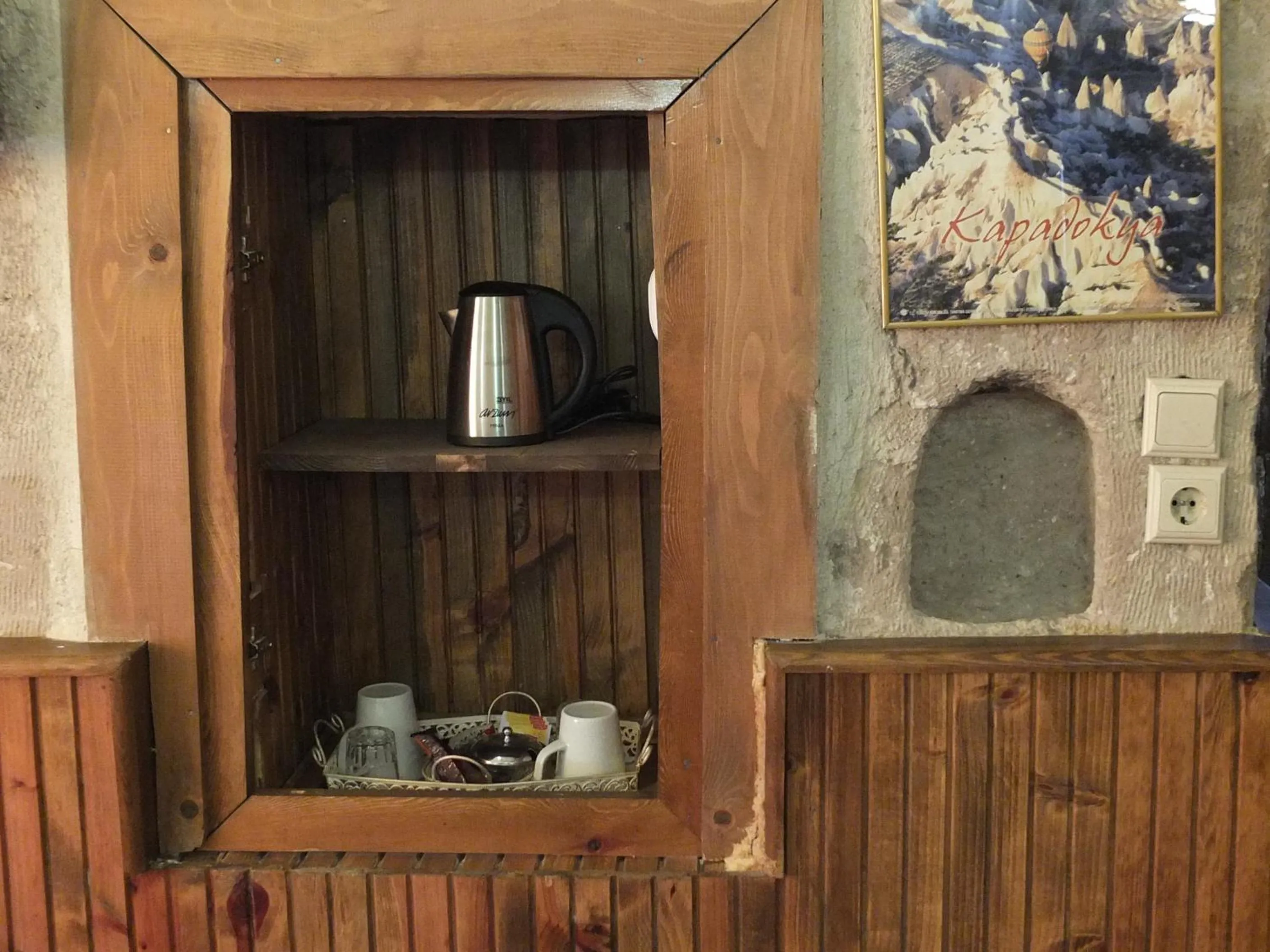 Coffee/tea facilities in Anatolia cave hotel Pension