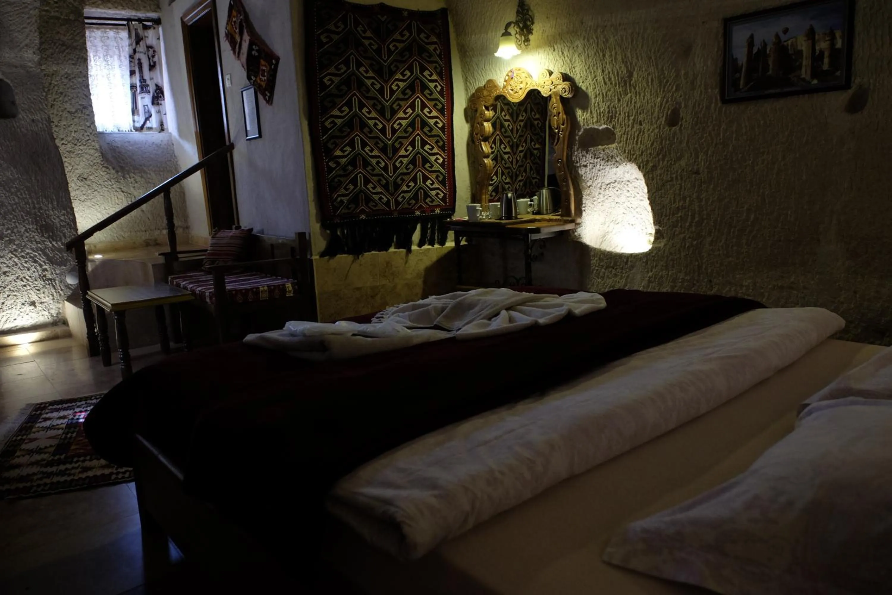 Bedroom, Bed in Anatolia cave hotel Pension