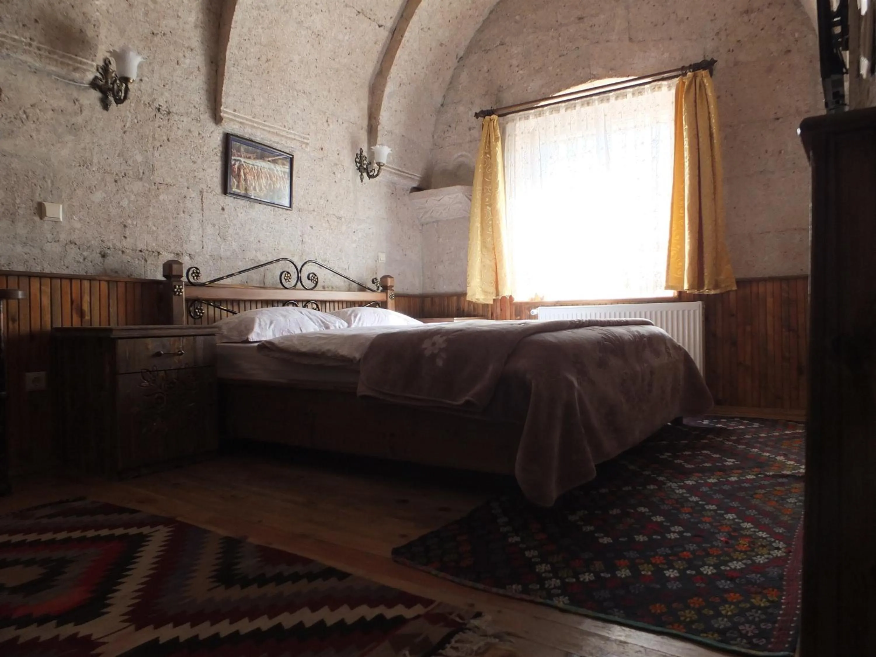 Coffee/tea facilities, Bed in Anatolia cave hotel Pension