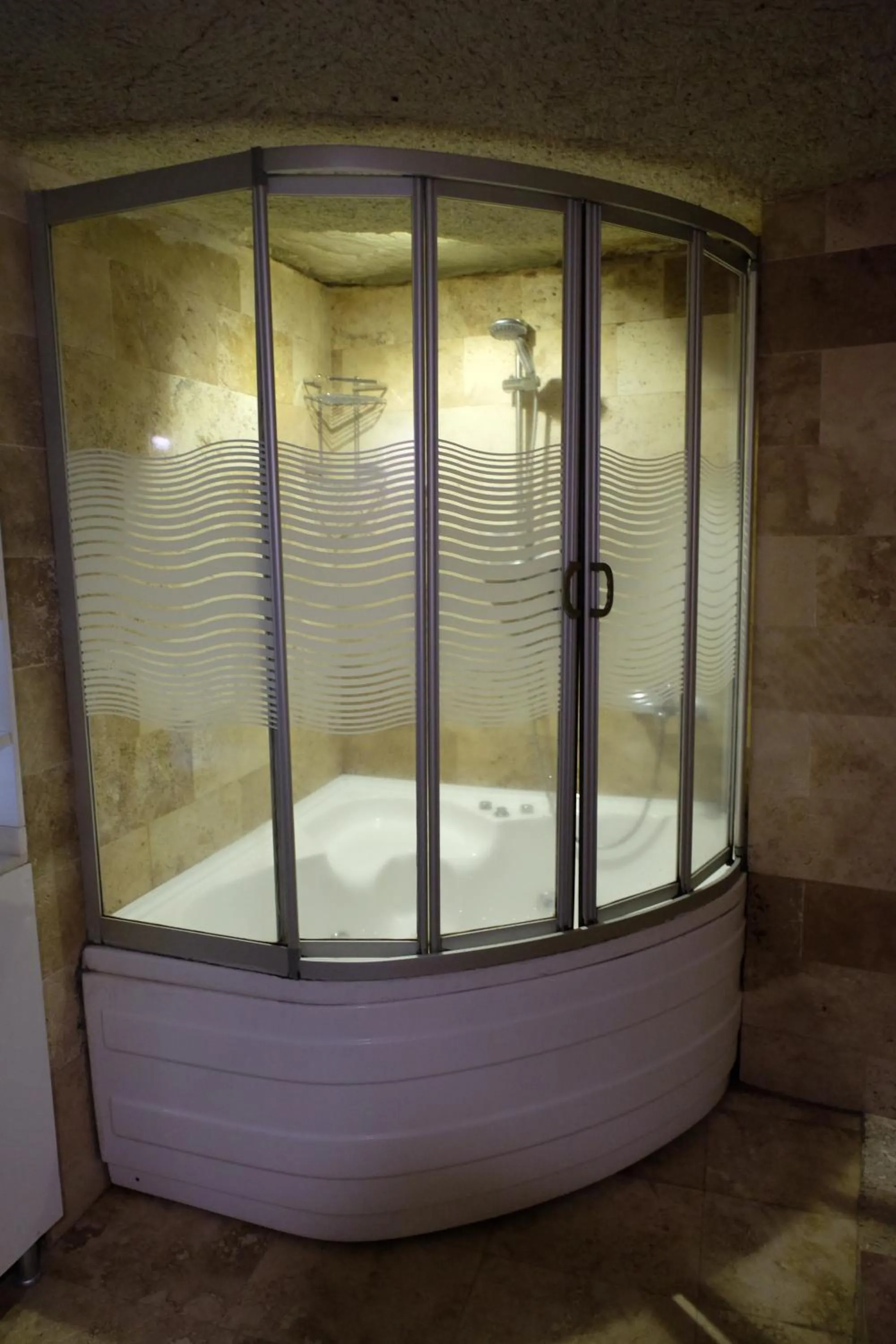 Bathroom in Anatolia cave hotel Pension