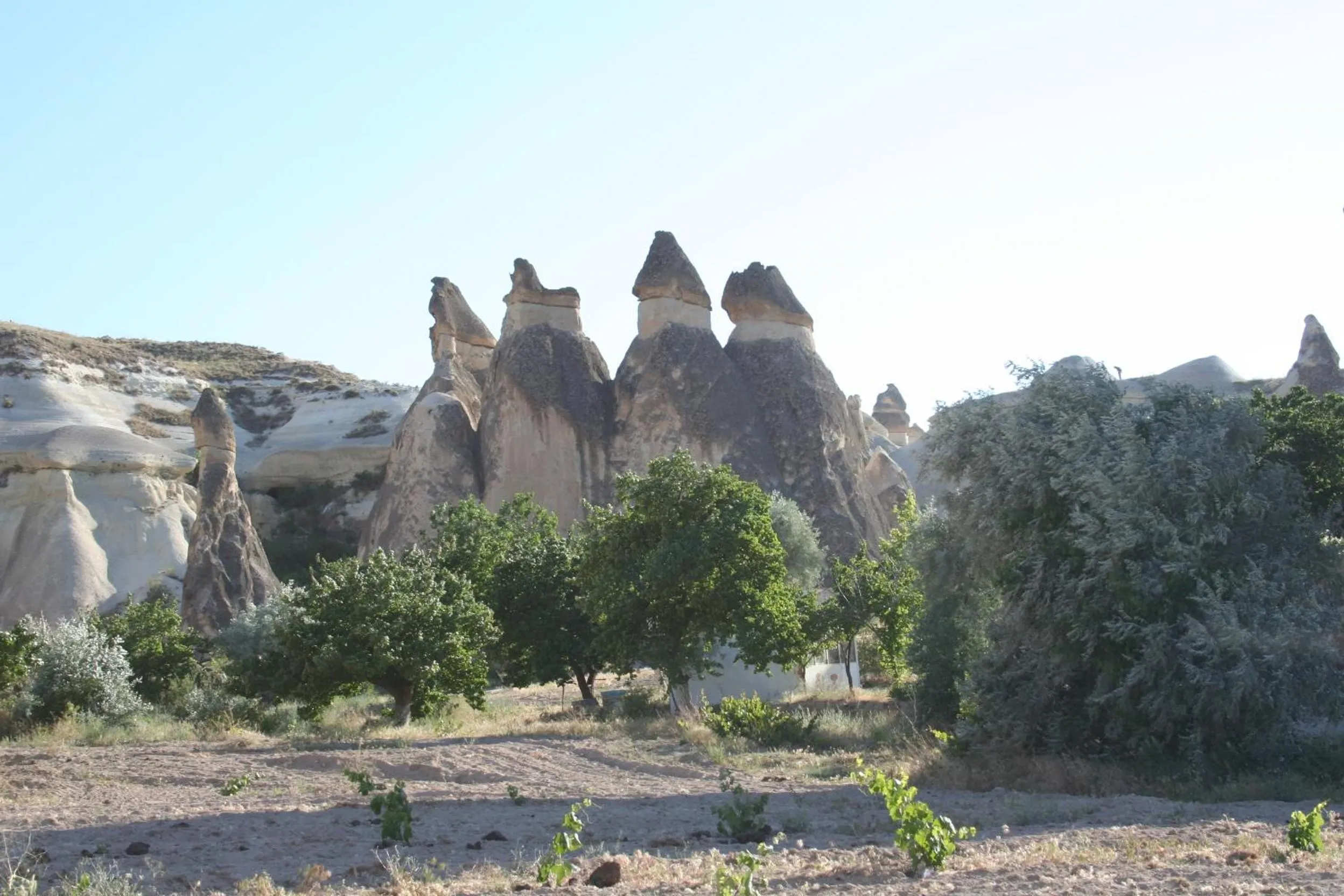 Natural landscape in Anatolia cave hotel Pension