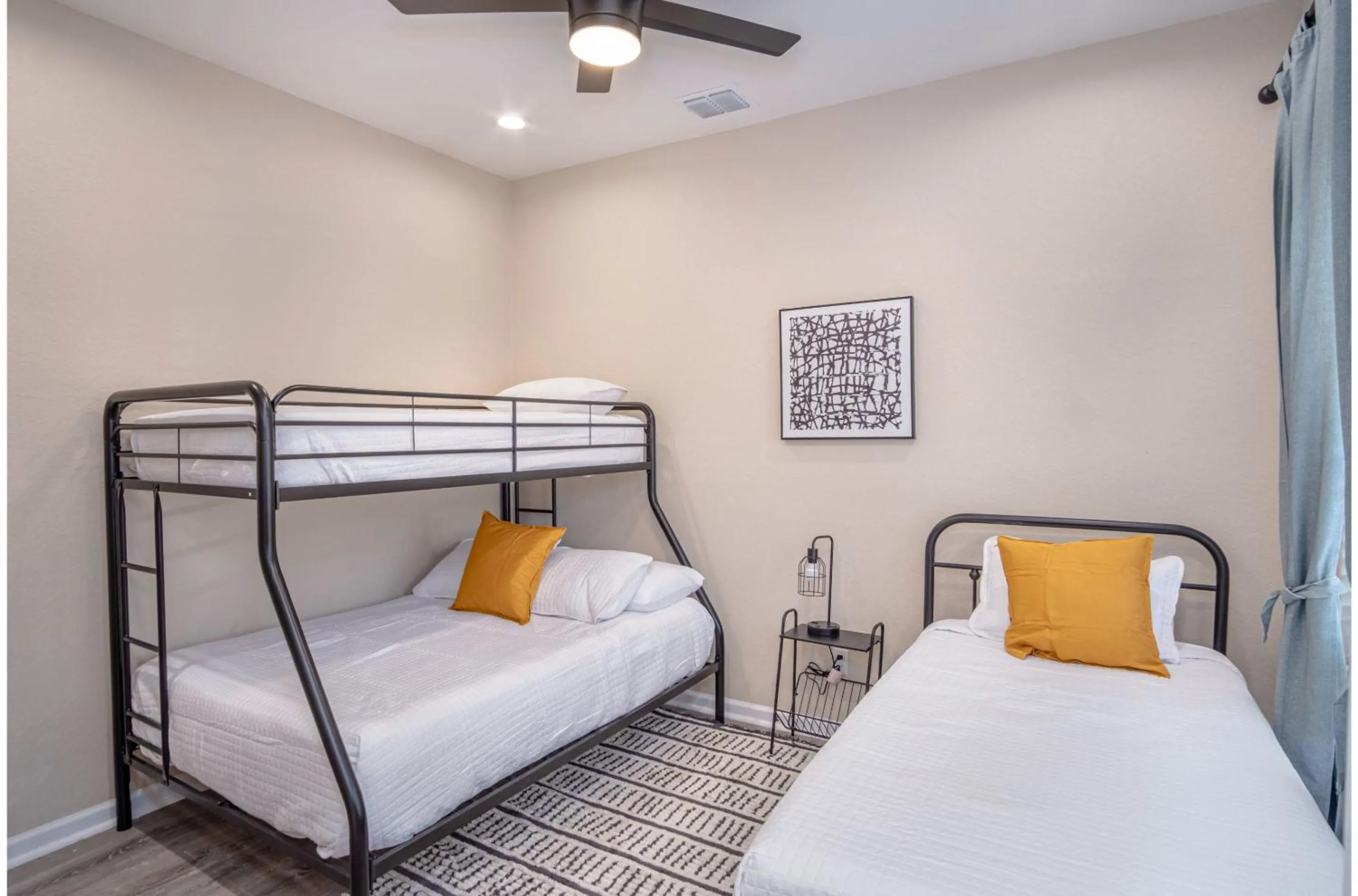 Bed in Beautiful Fenced 3BR 2BA Near Exciting Downtown