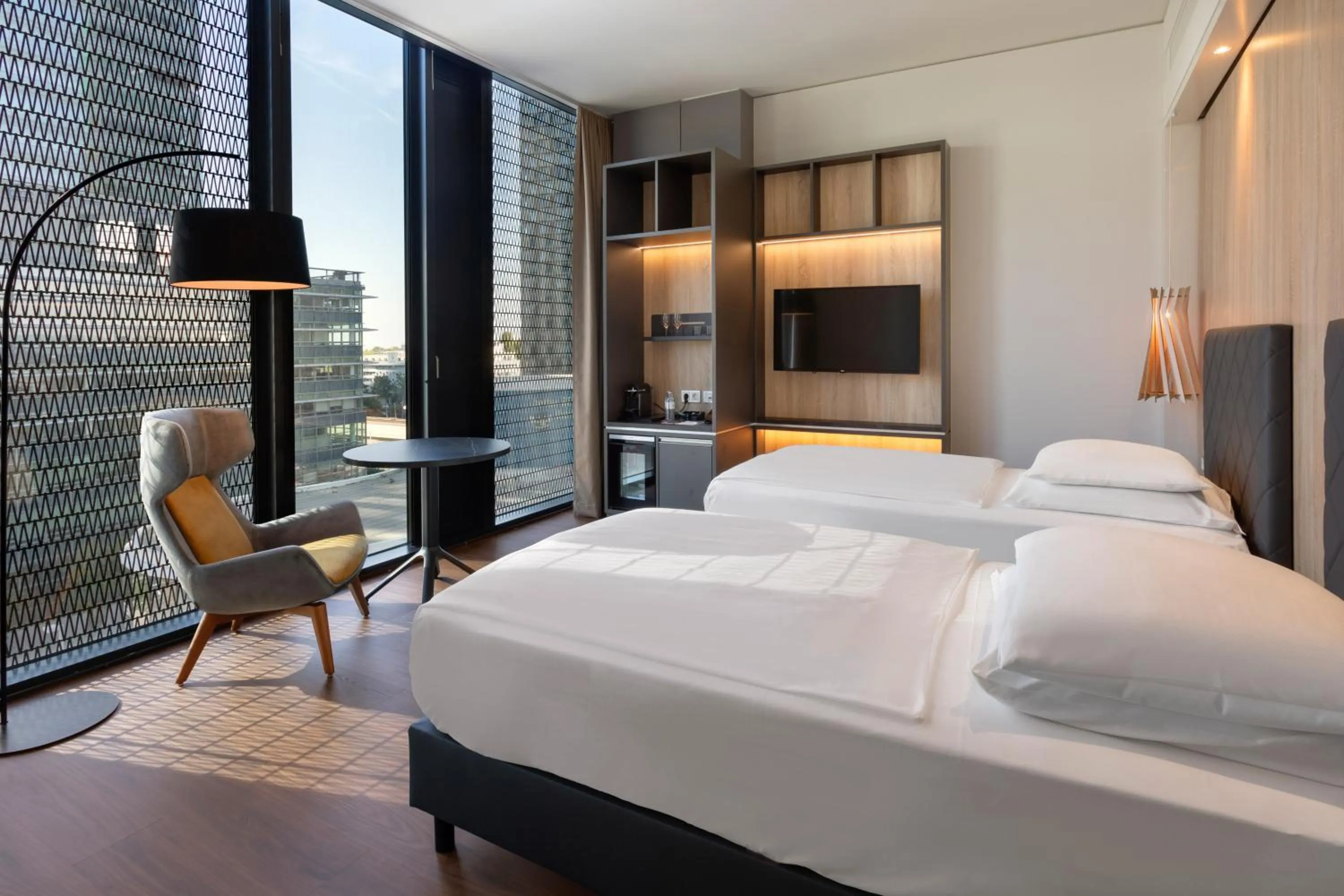 View (from property/room), Bed in Melia Vienna