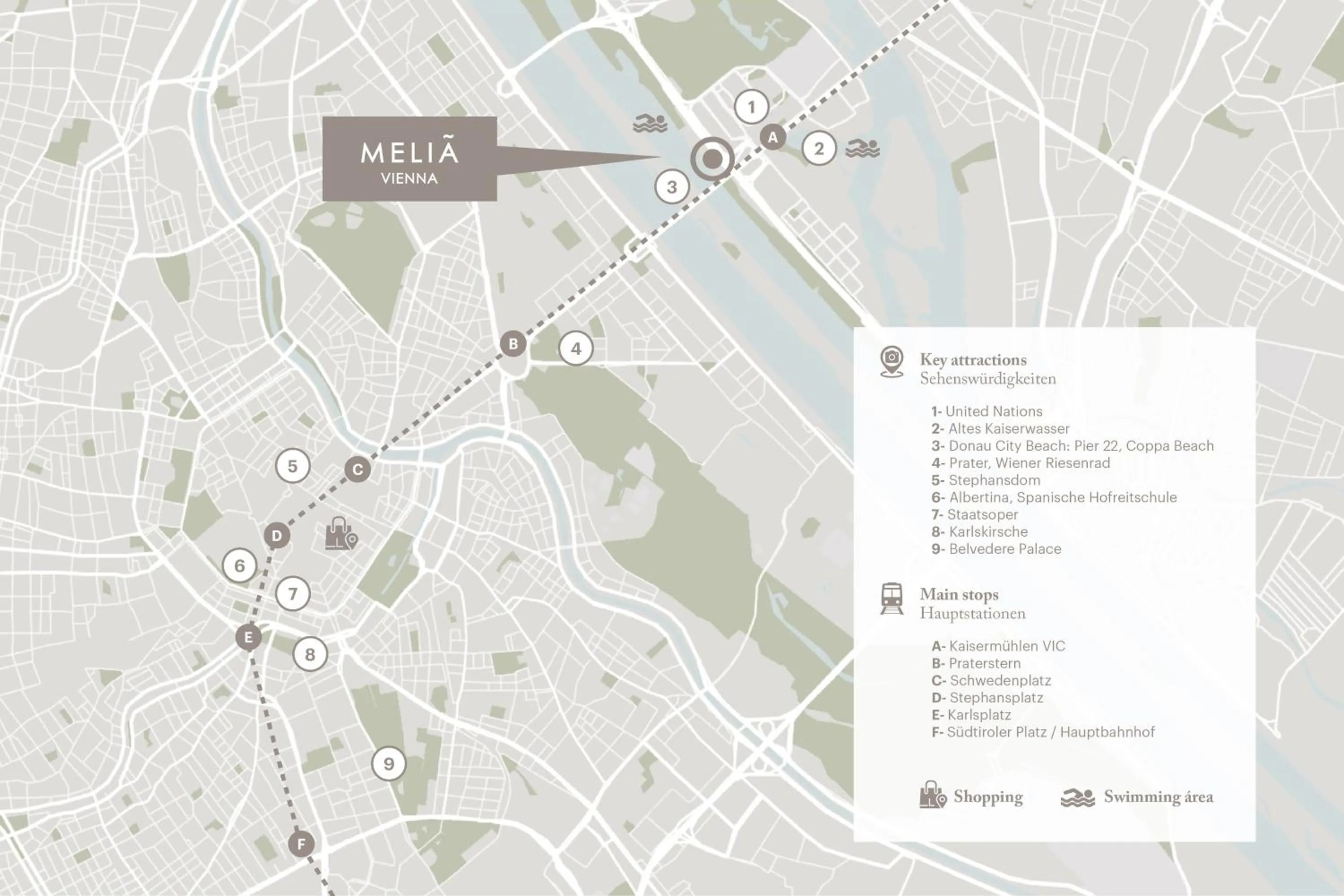 Nearby landmark in Melia Vienna