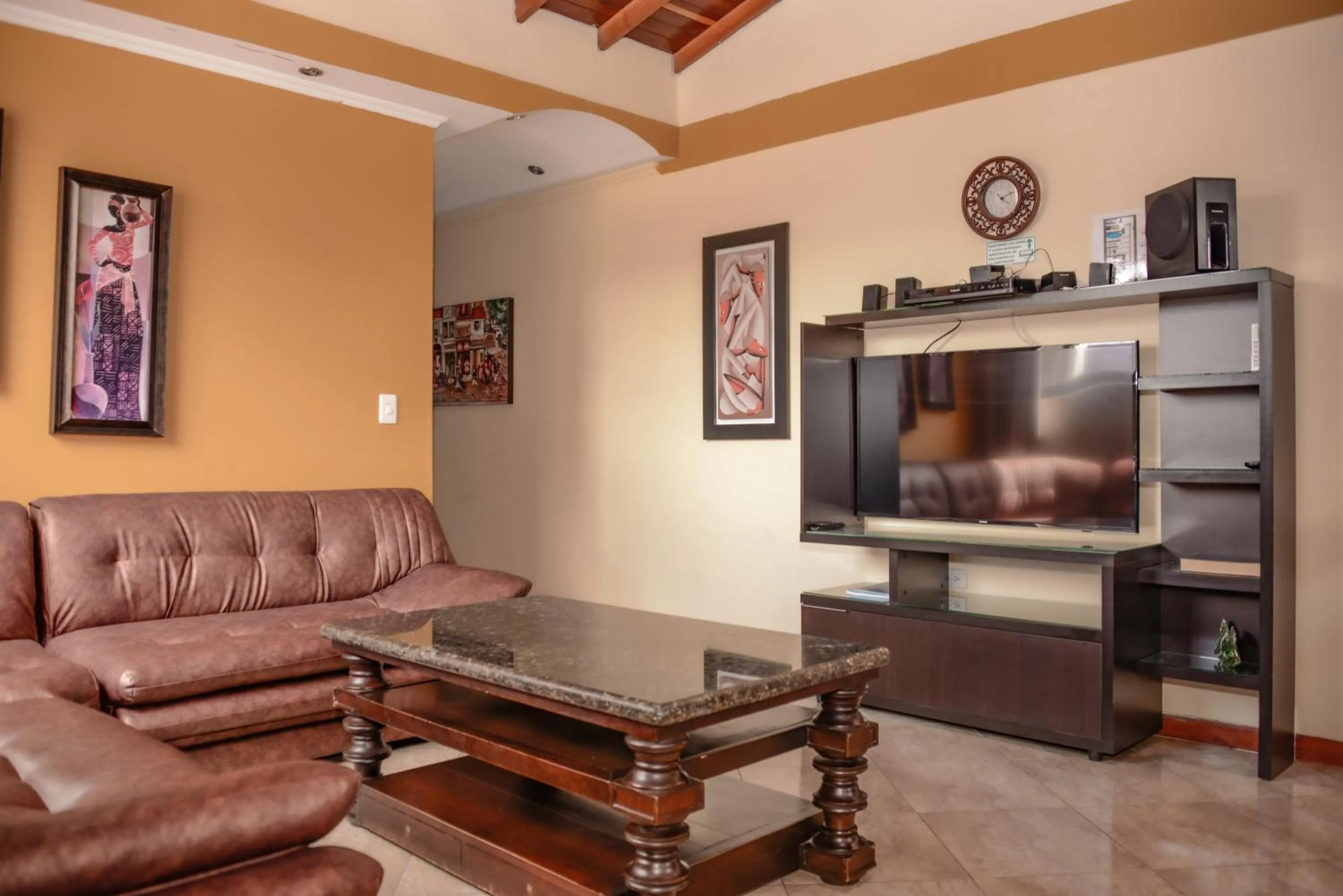 Seating area in Calle 8 Suites