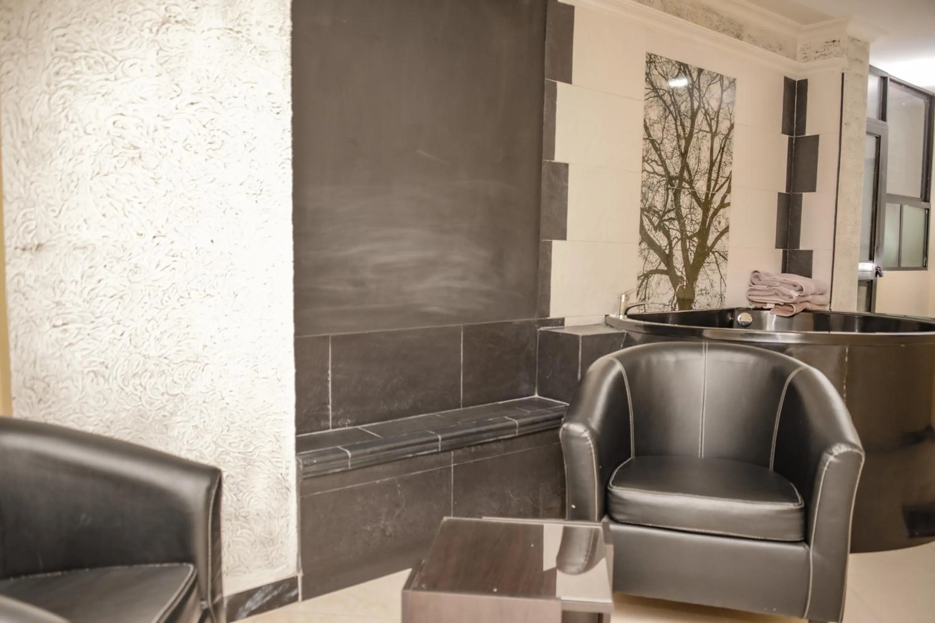 Seating area in Calle 8 Suites