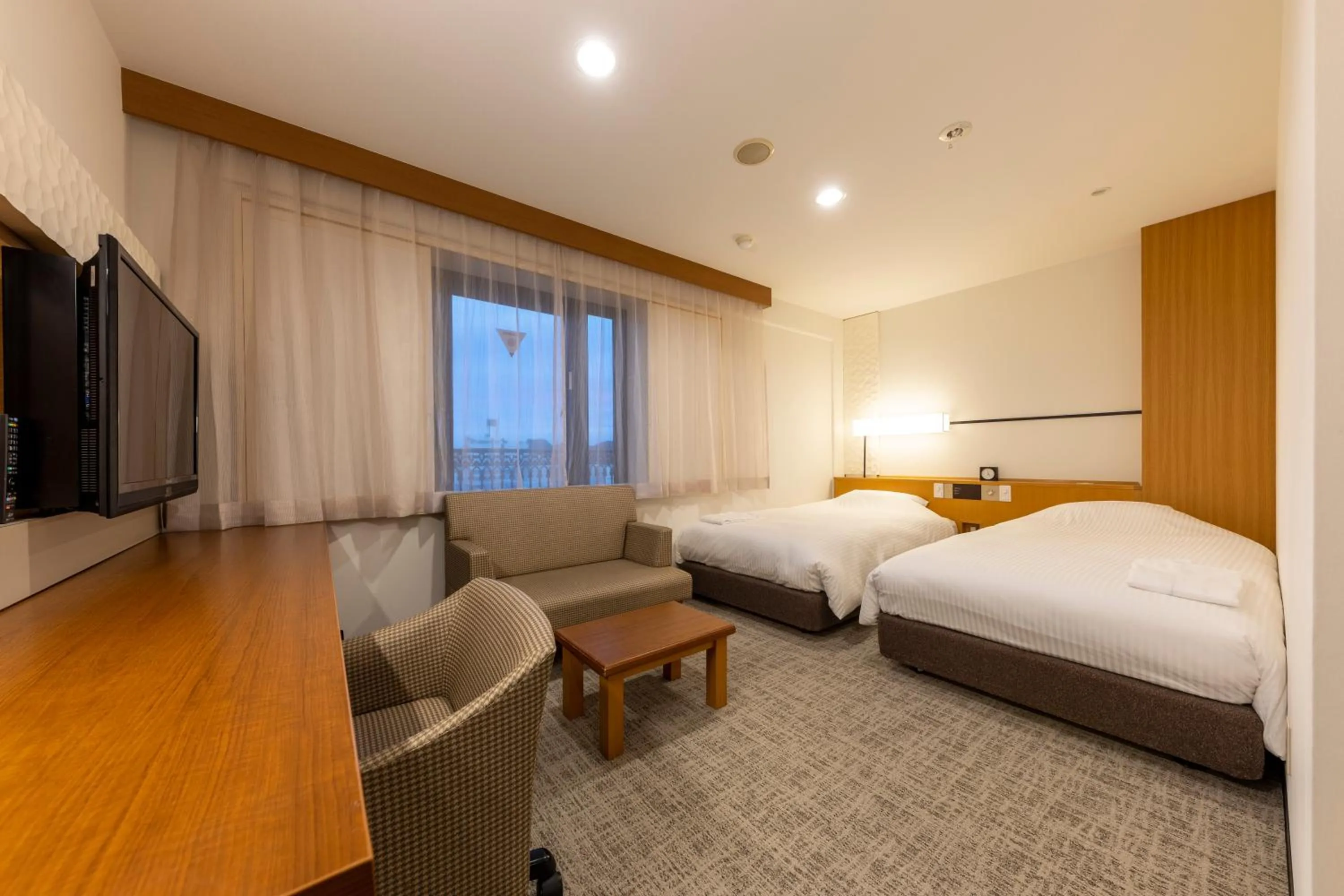 Photo of the whole room, Bed in JR CLEMENT INN HIMEJI