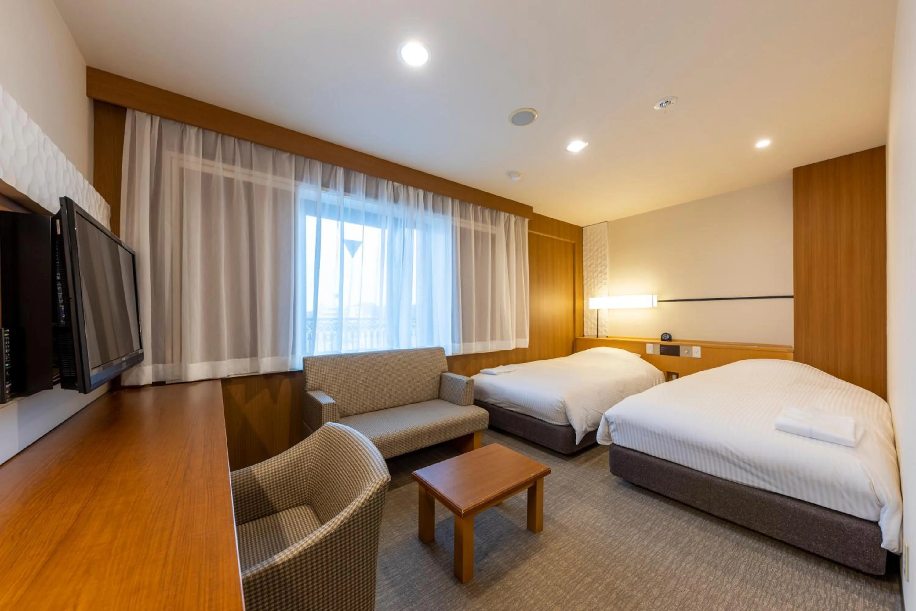 Photo of the whole room, Bed in JR CLEMENT INN HIMEJI
