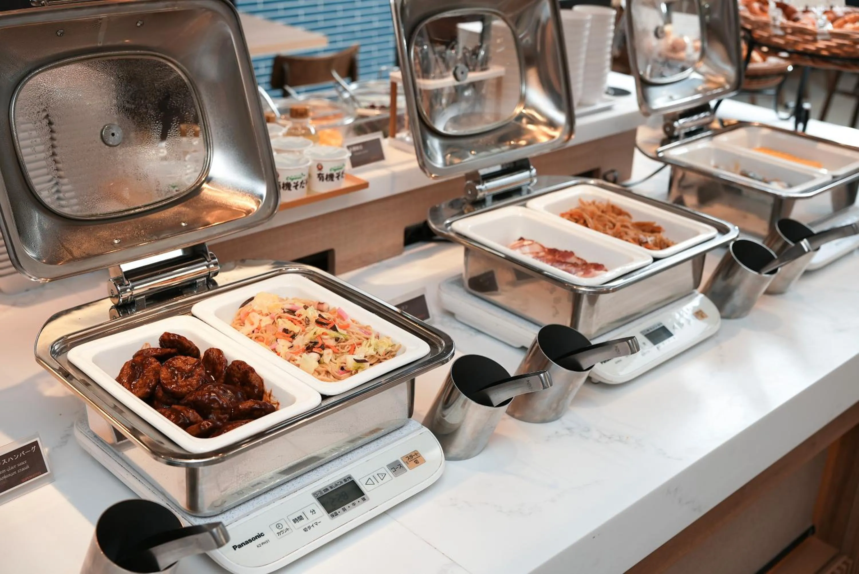 Buffet breakfast in Super Hotel Shikoku-chuo