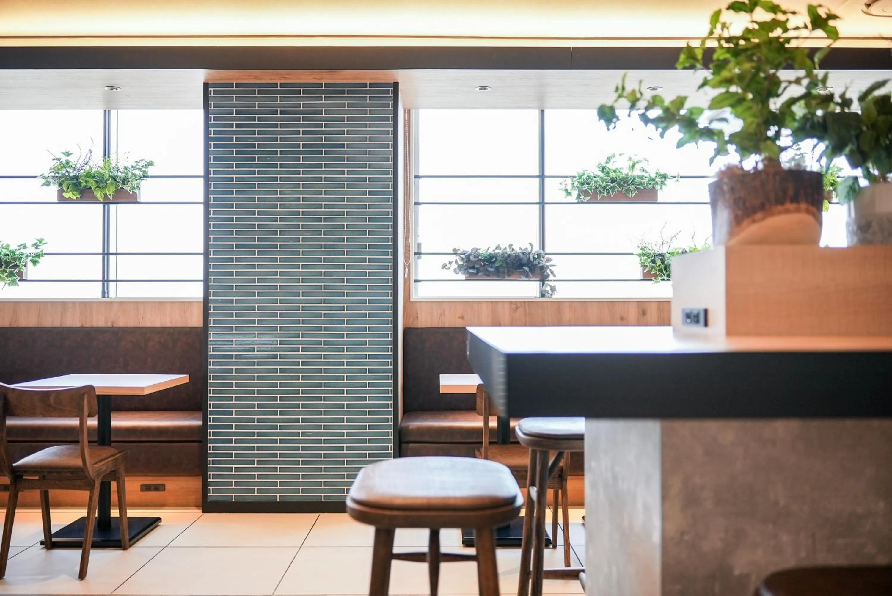 Seating area in Super Hotel Shikoku-chuo