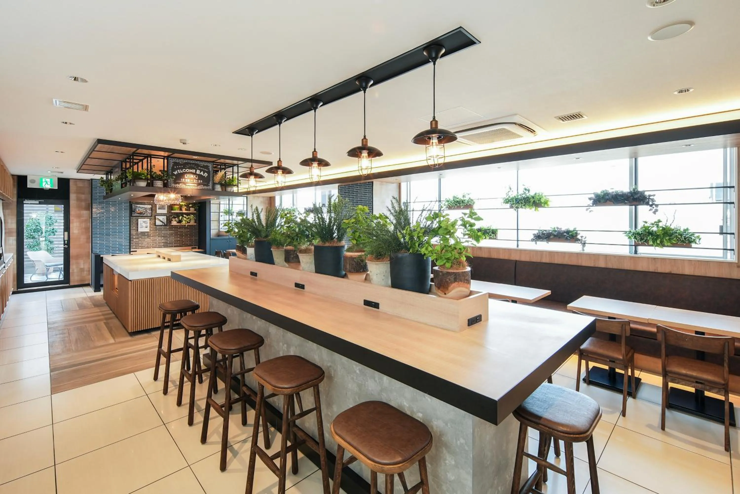 Seating area in Super Hotel Shikoku-chuo