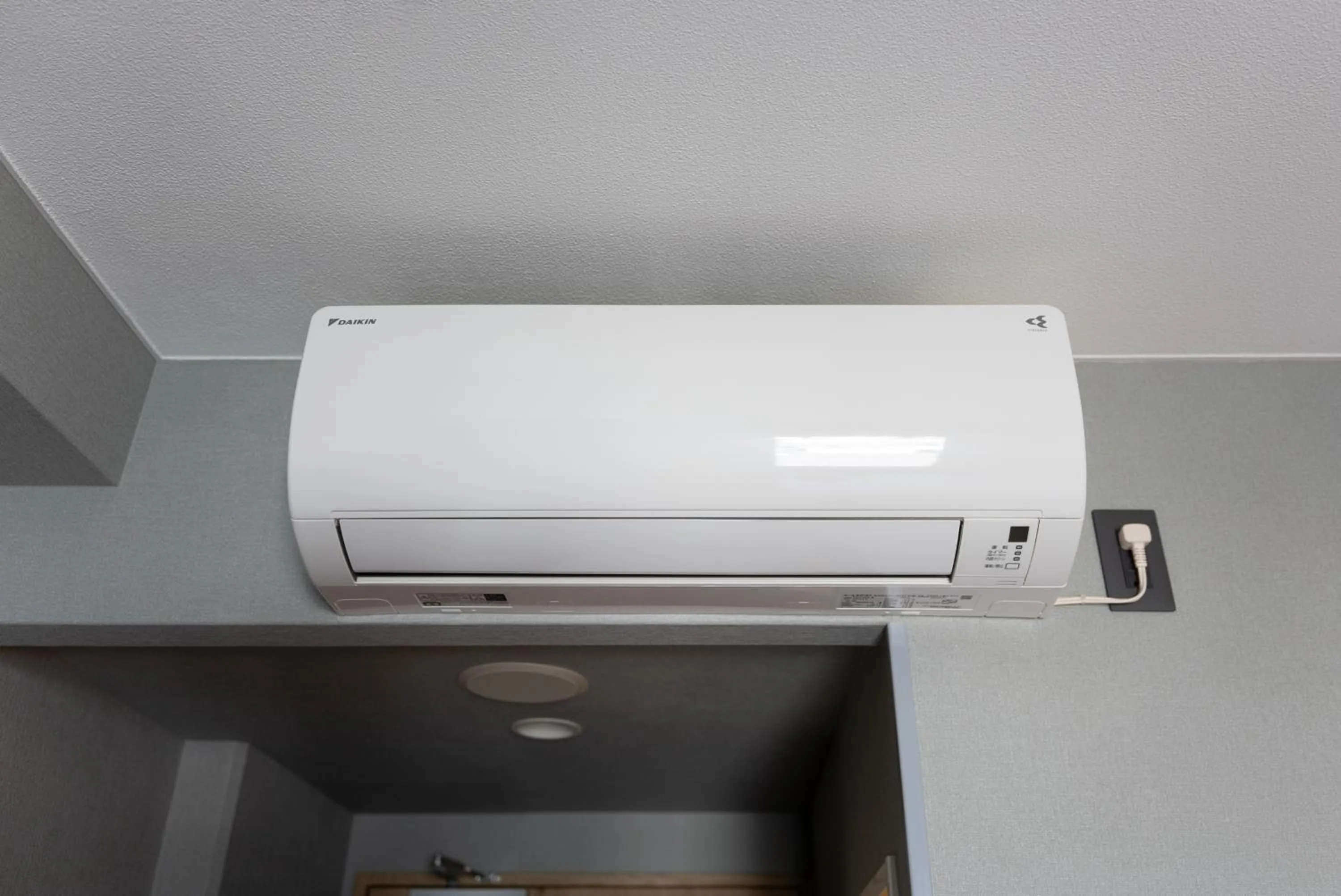 air conditioner in Super Hotel Shikoku-chuo