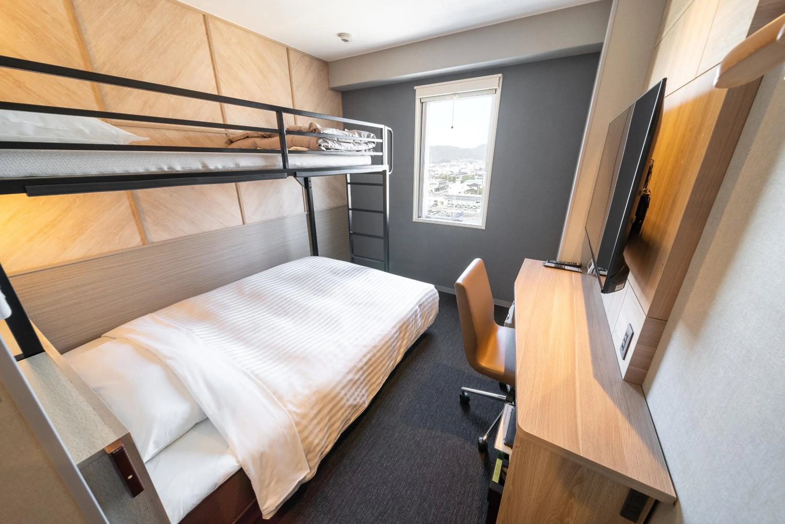 Bed in Super Hotel Shikoku-chuo