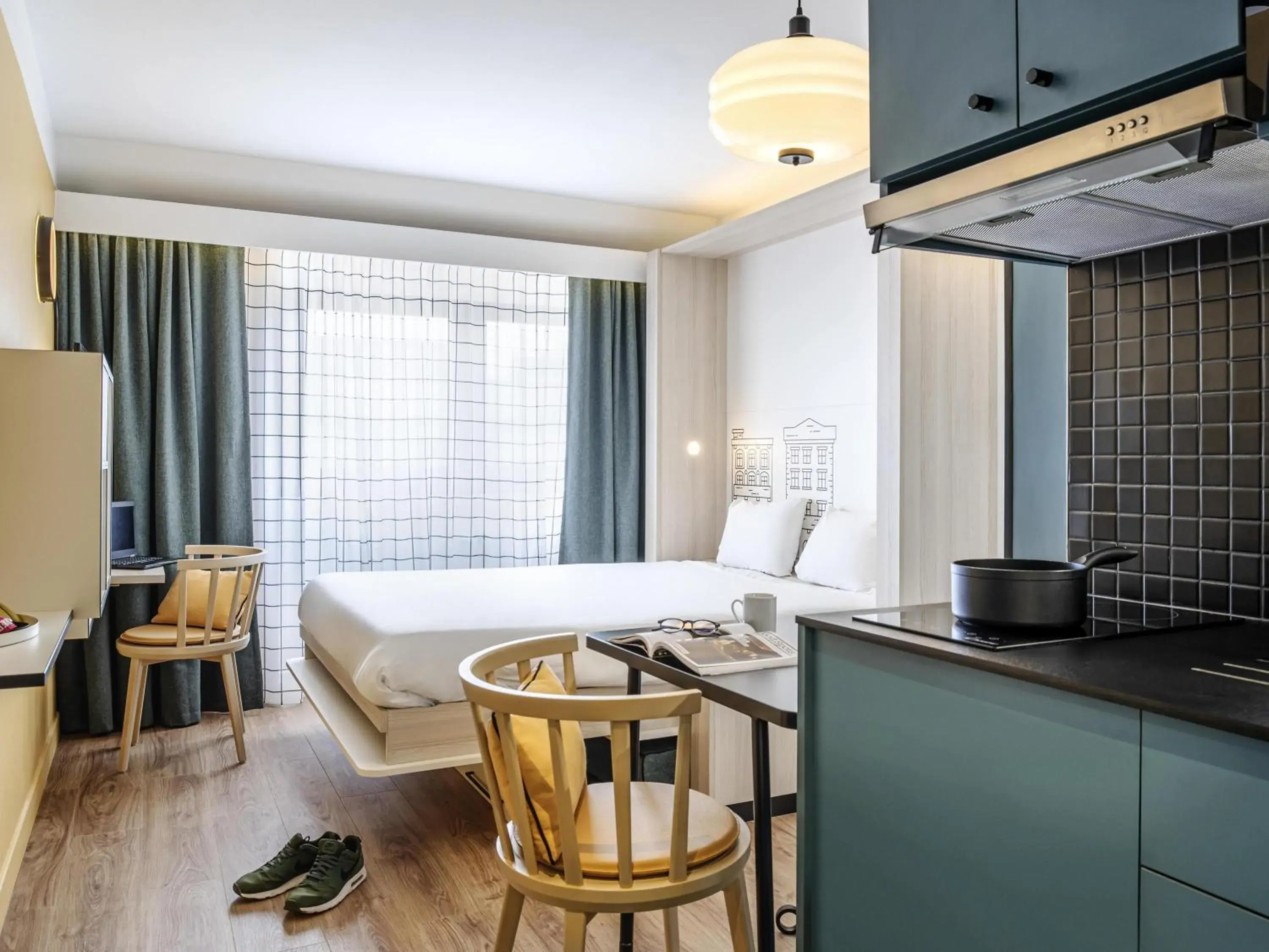 Bedroom in Aparthotel Adagio access Hamburg Bedroom in Aparthotel Adagio access Hamburg