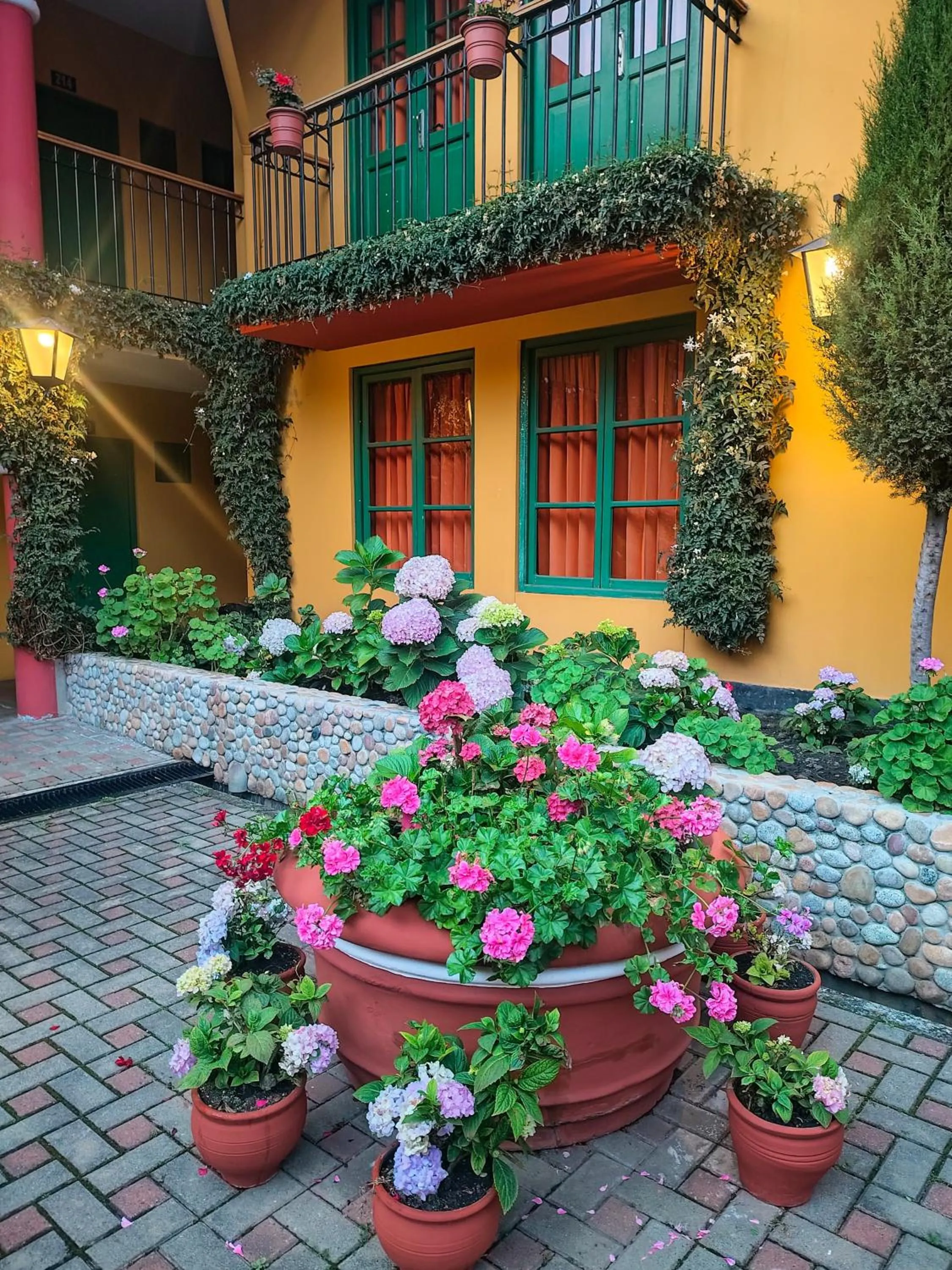 Garden view in Hotel Tartar