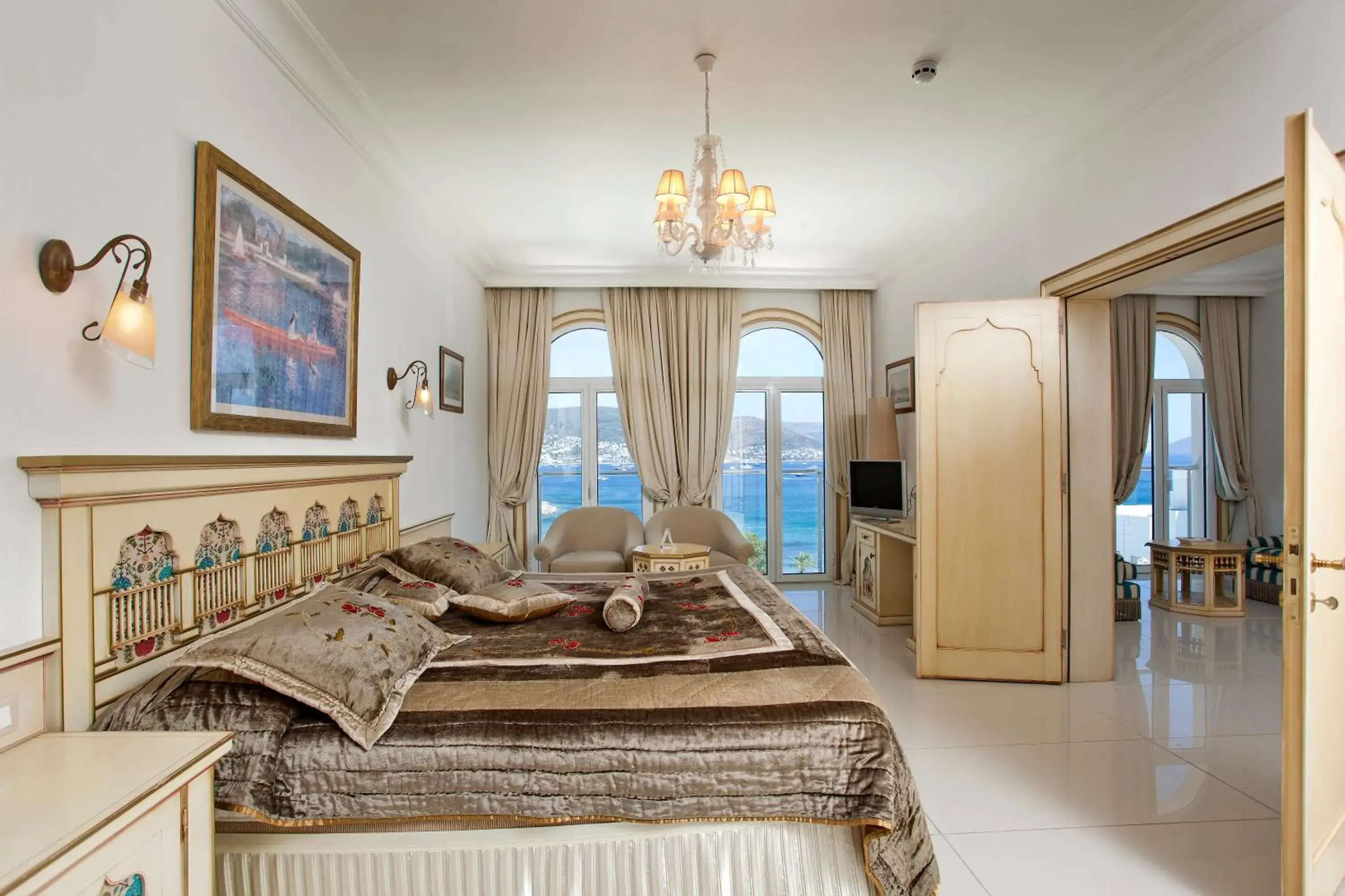 View (from property/room), Bed in Salmakis Resort & Spa View (from property/room), Bed in Salmakis Resort & Spa