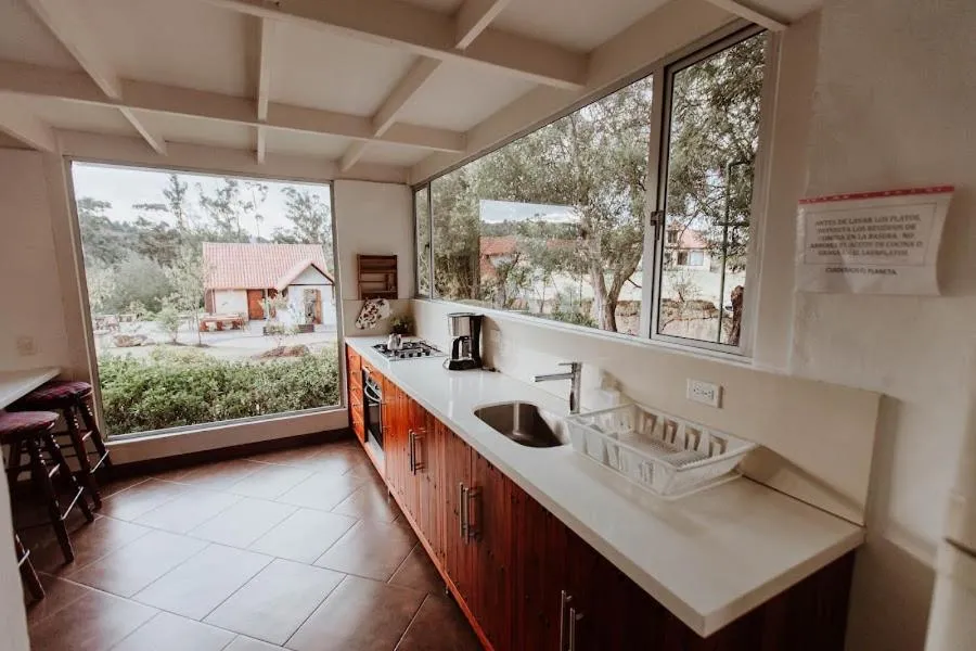 Kitchen or kitchenette in Chalet Andino Sesquile