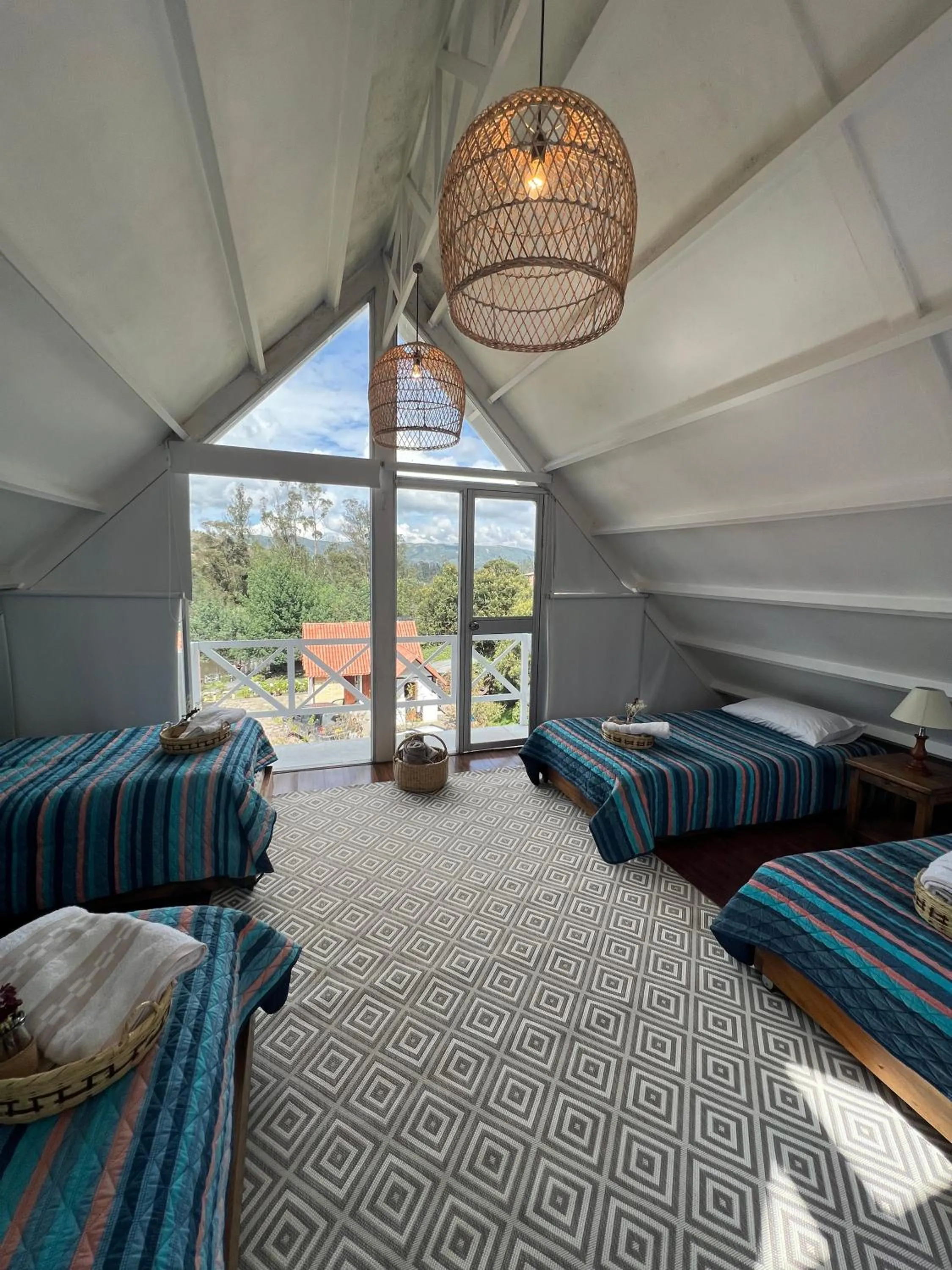 Bed in Chalet Andino Sesquile