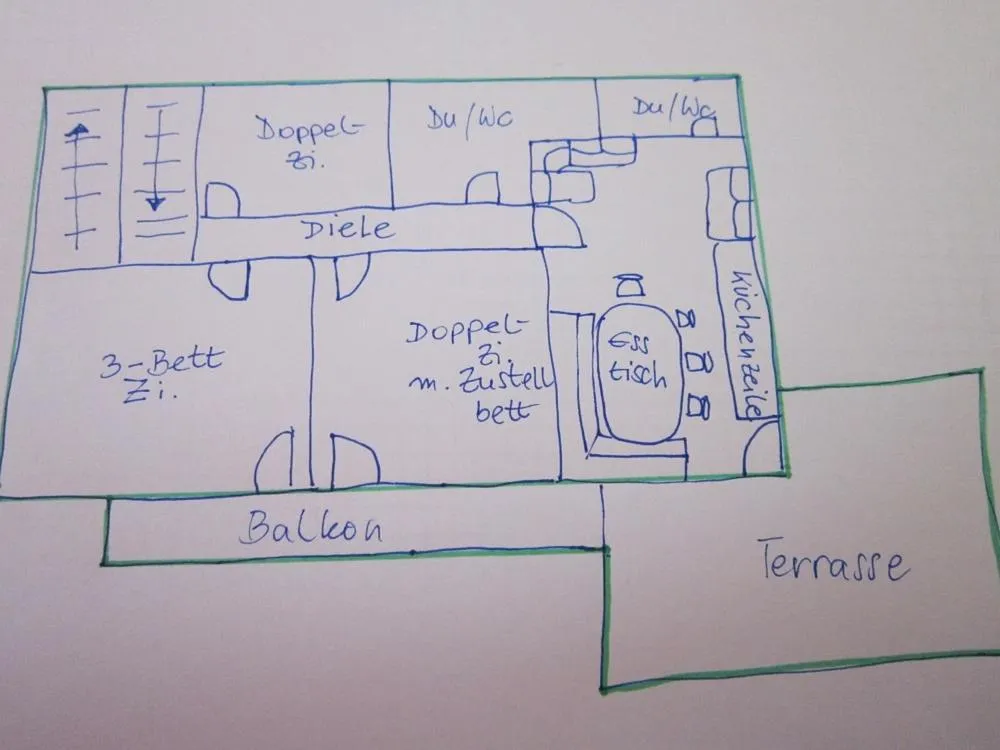 Floor plan in Haus Ferchl