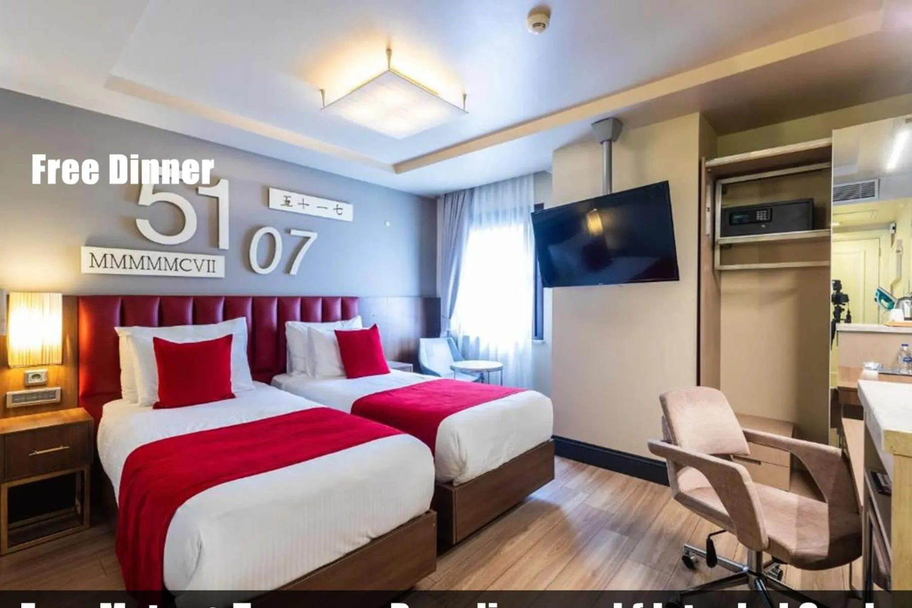 Photo of the whole room, Bed in Ramada By Wyndham Istanbul Pera Taksim