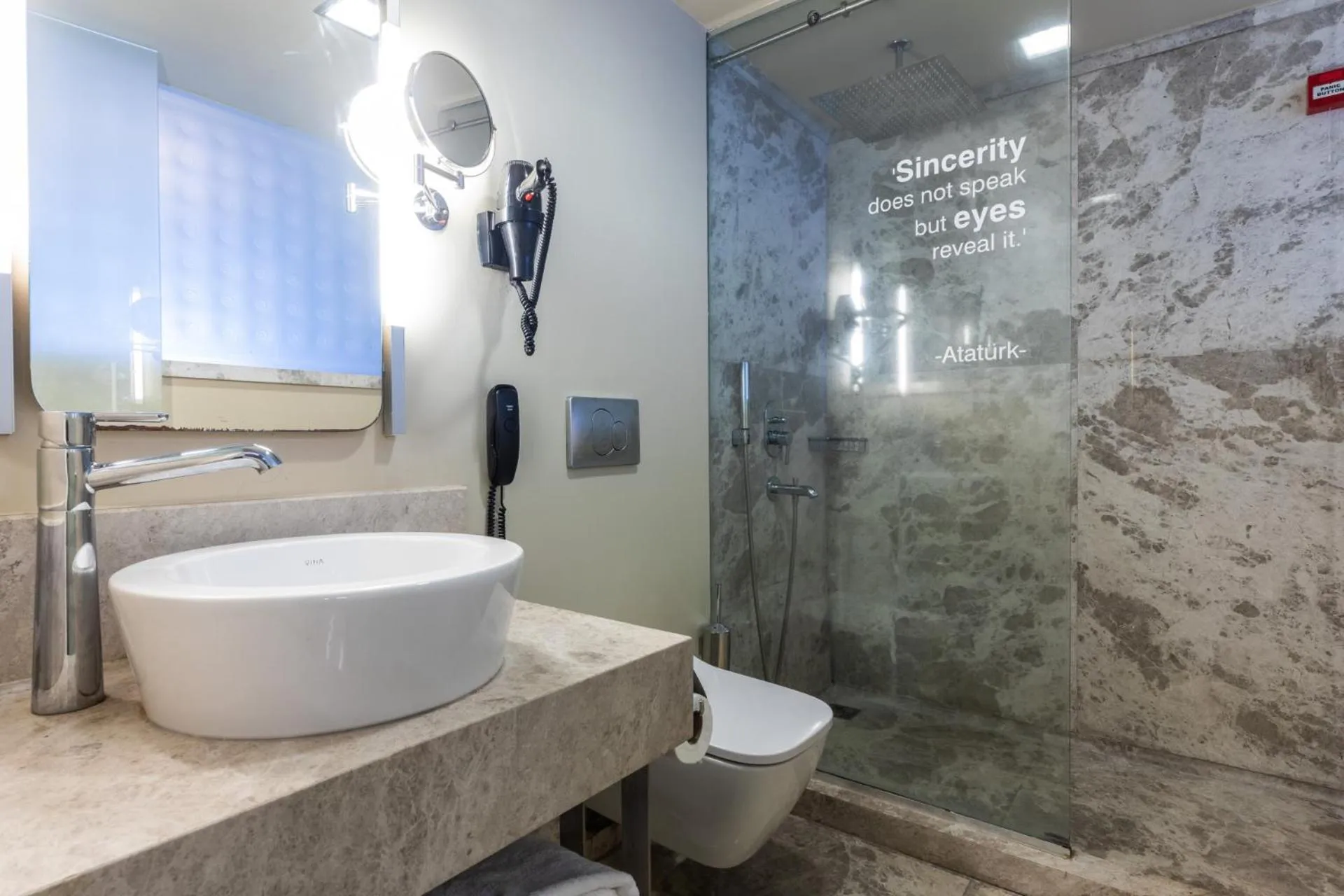 Shower in Ramada By Wyndham Istanbul Pera Taksim