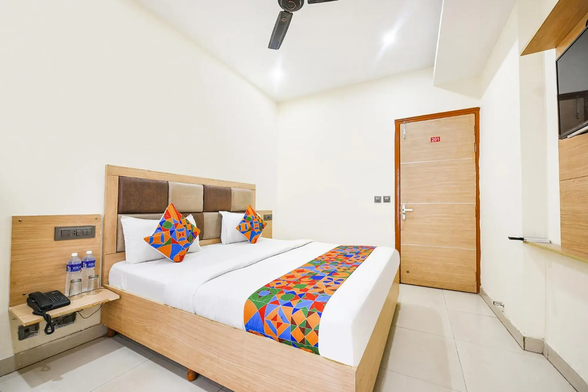 Bed in FabEscape Panchkula Motels Bed in FabEscape Panchkula Motels