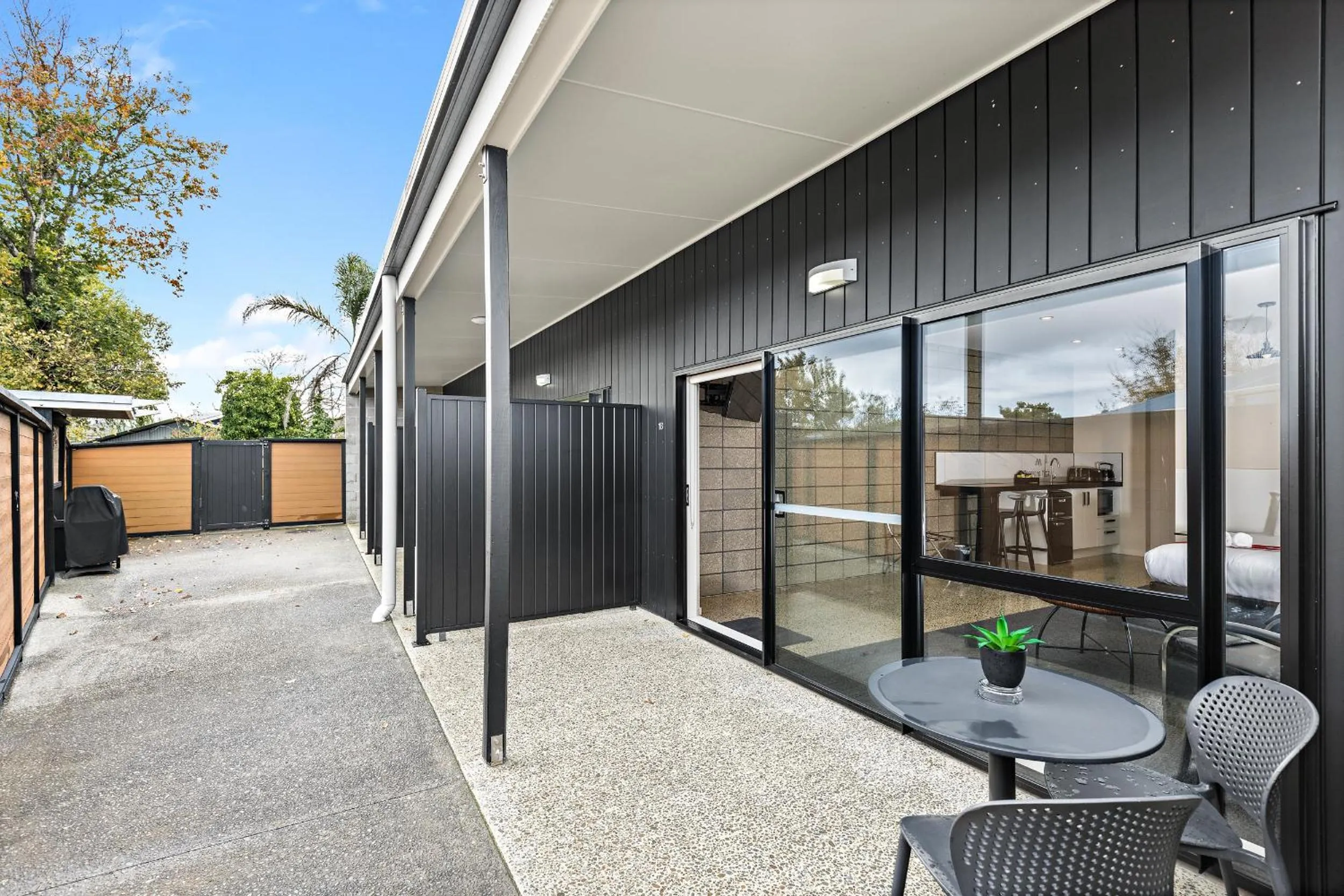 Balcony/Terrace in Matakana Motel