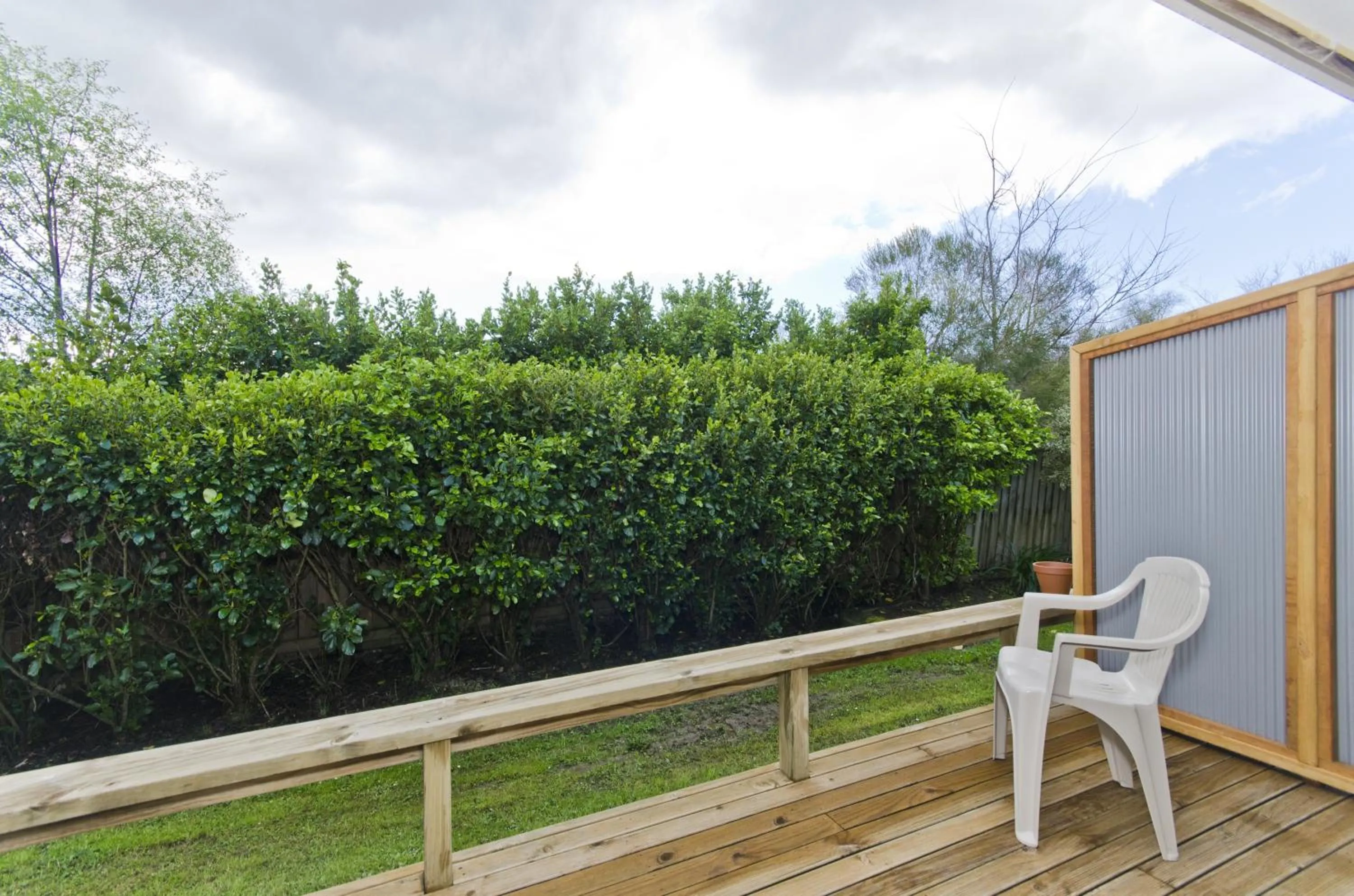 Patio in Matakana Motel