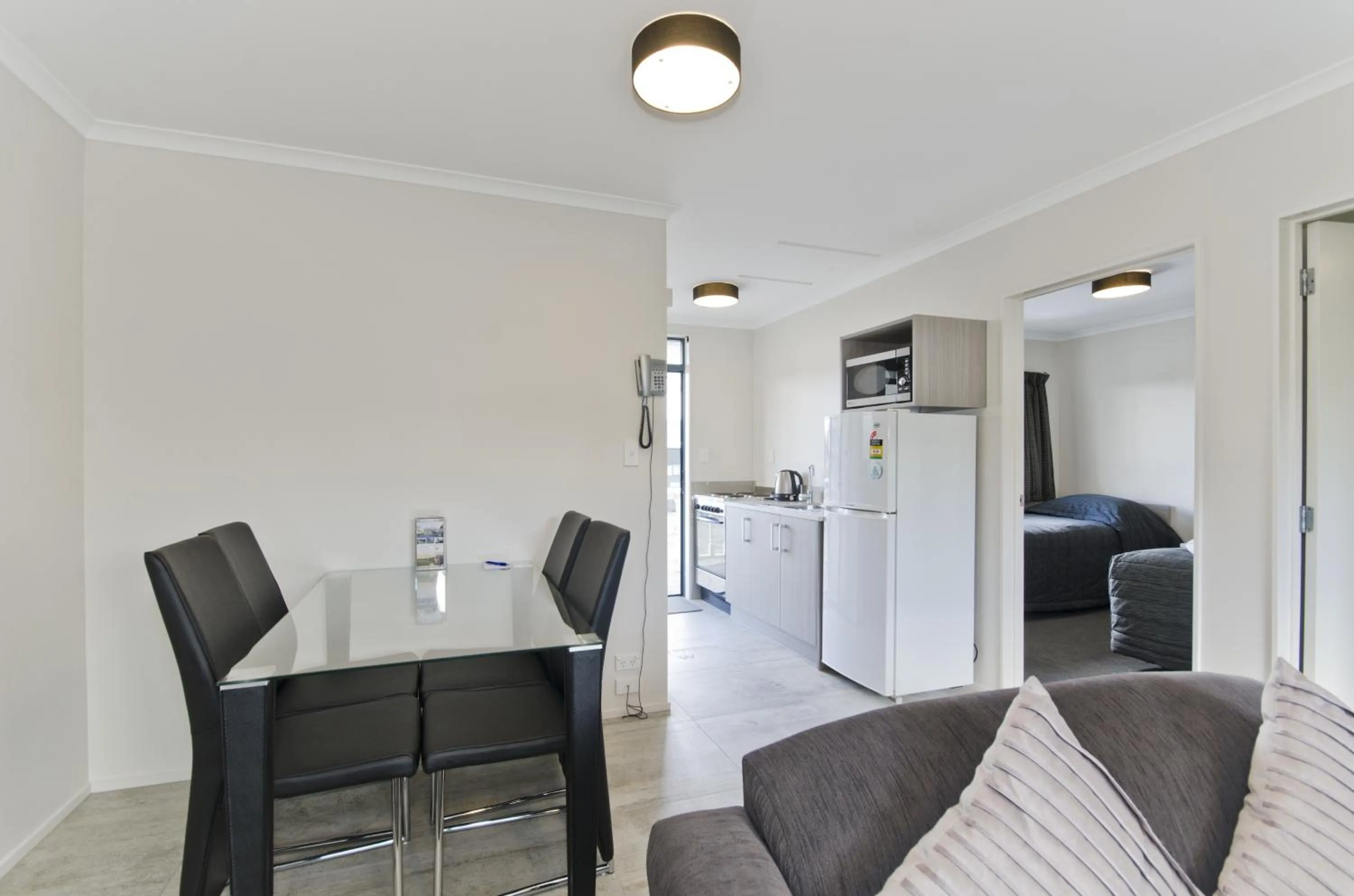 Dining area in Matakana Motel