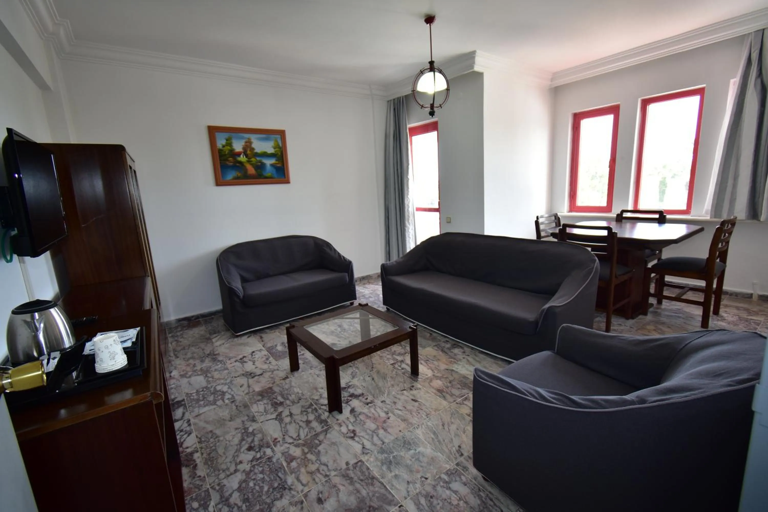 Seating area in Hotel Billurcu